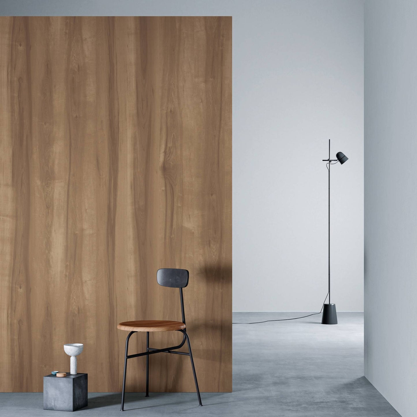 3M DI-NOC Dry Wood Matte DW-1874MT architectural film installed in room scene