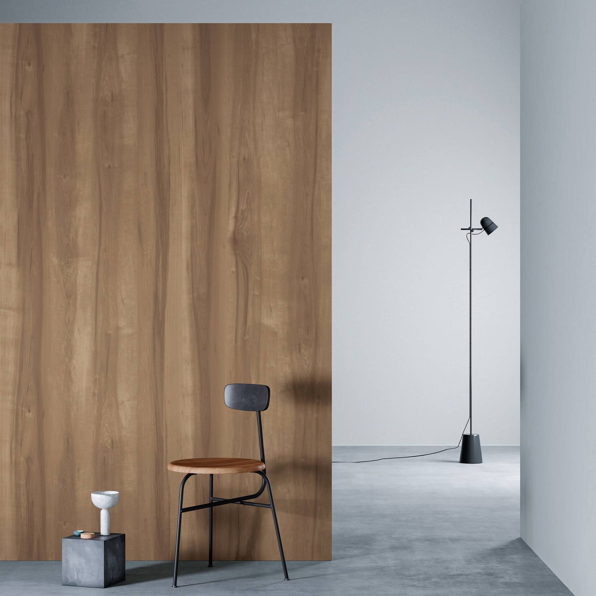 3M DI-NOC Dry Wood Matte DW-1874MT architectural film installed in room scene