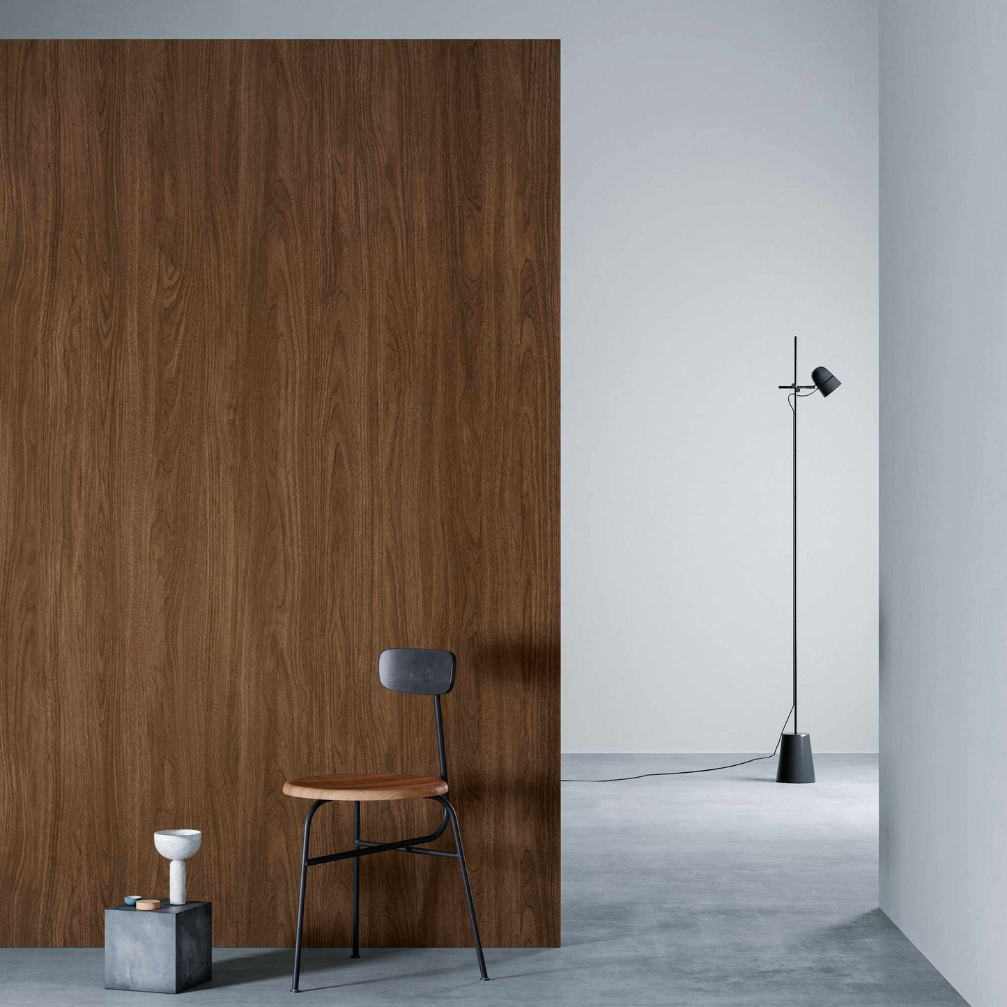 3M DI-NOC Dry Wood Matte DW-1882MT architectural film installed in room scene