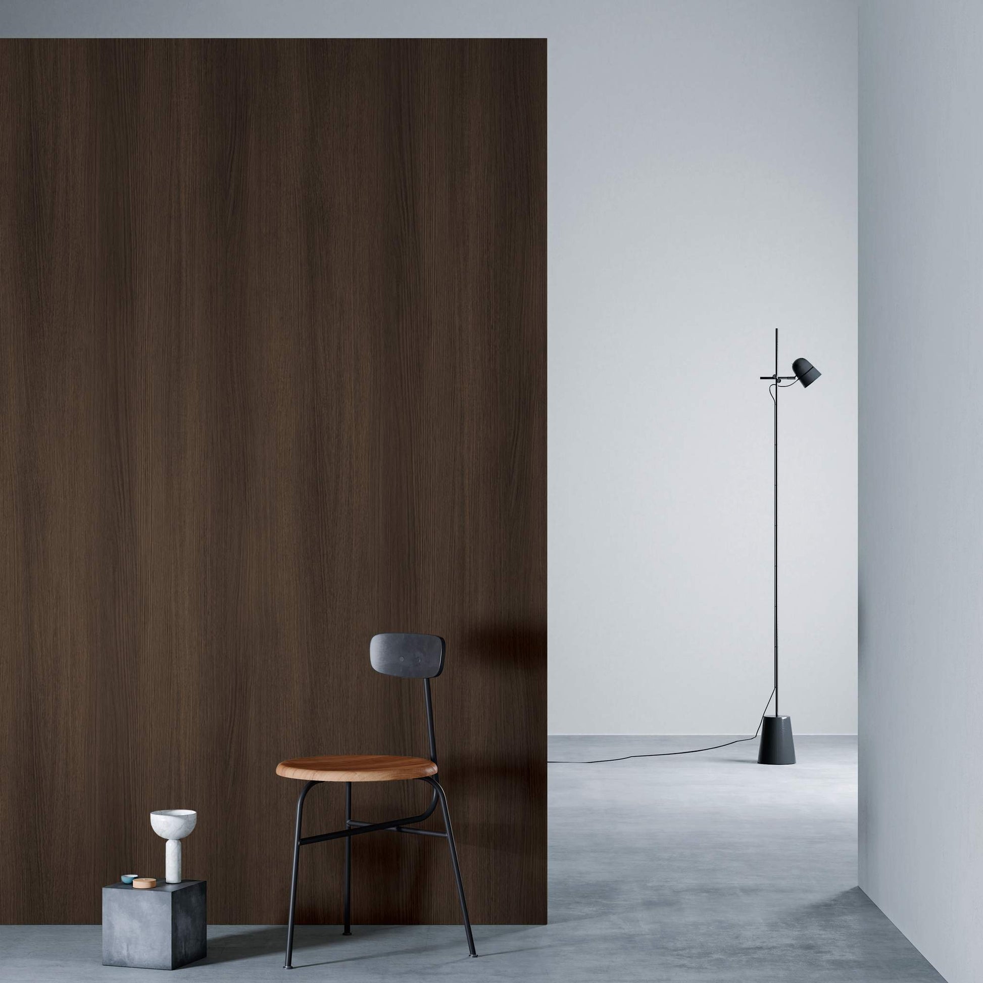3M DI-NOC Dry Wood Matte DW-1887MT architectural film installed in room scene