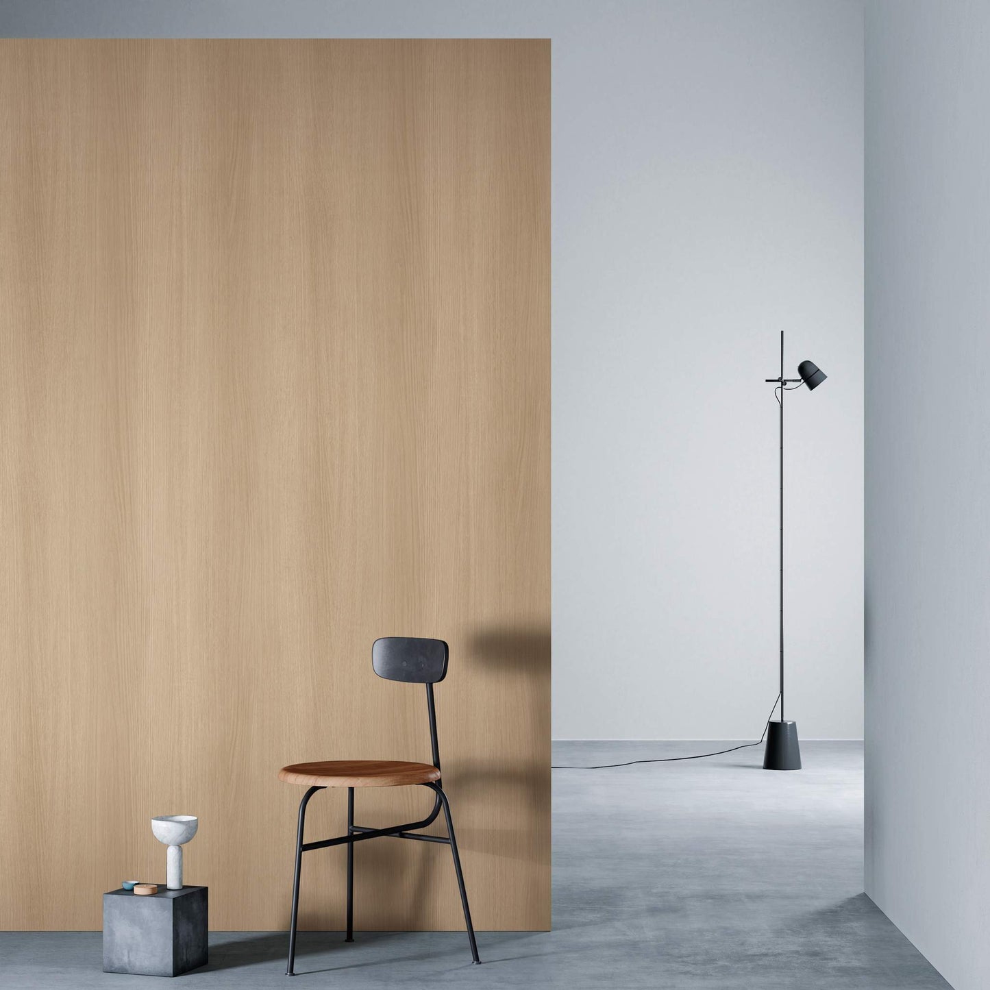 3M DI-NOC Dry Wood Matte DW-1888MT architectural film installed in room scene