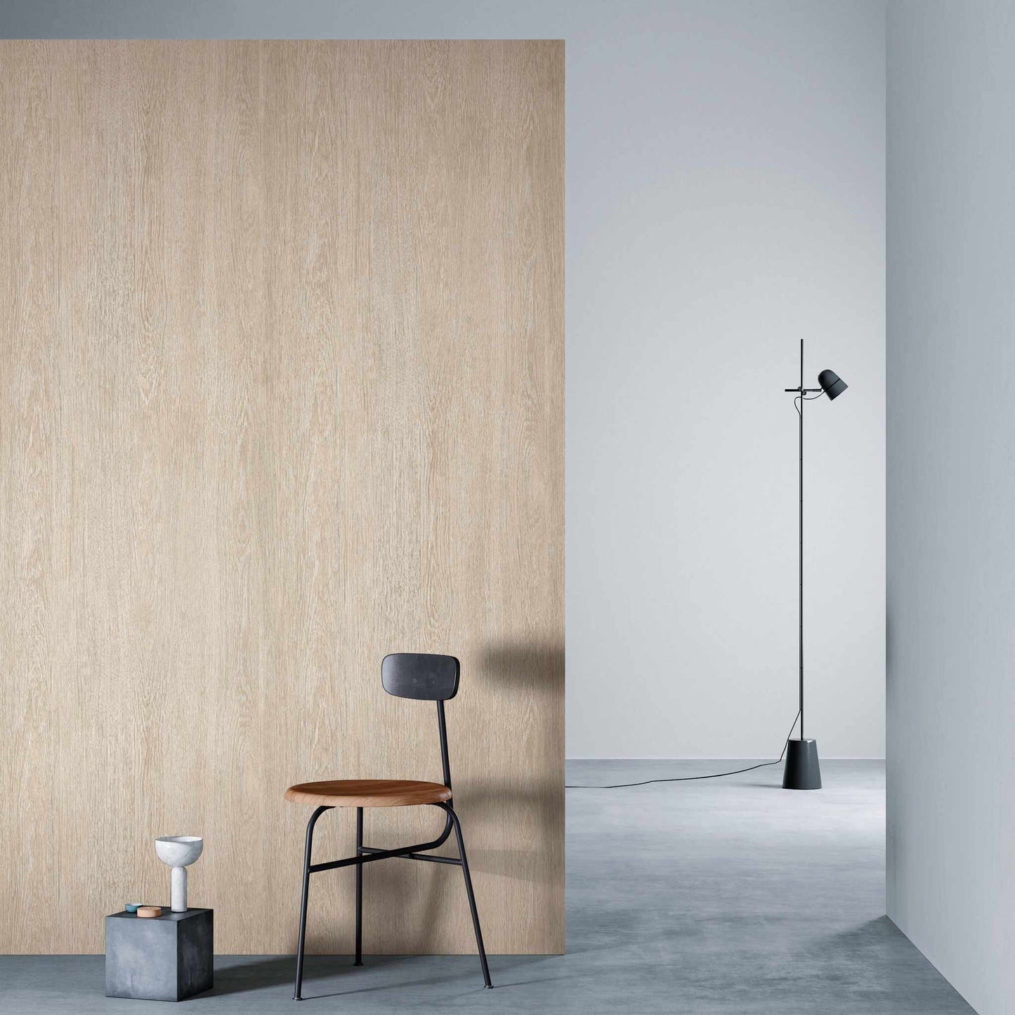 3M DI-NOC Dry Wood Matte DW-1893MT architectural film installed in room scene