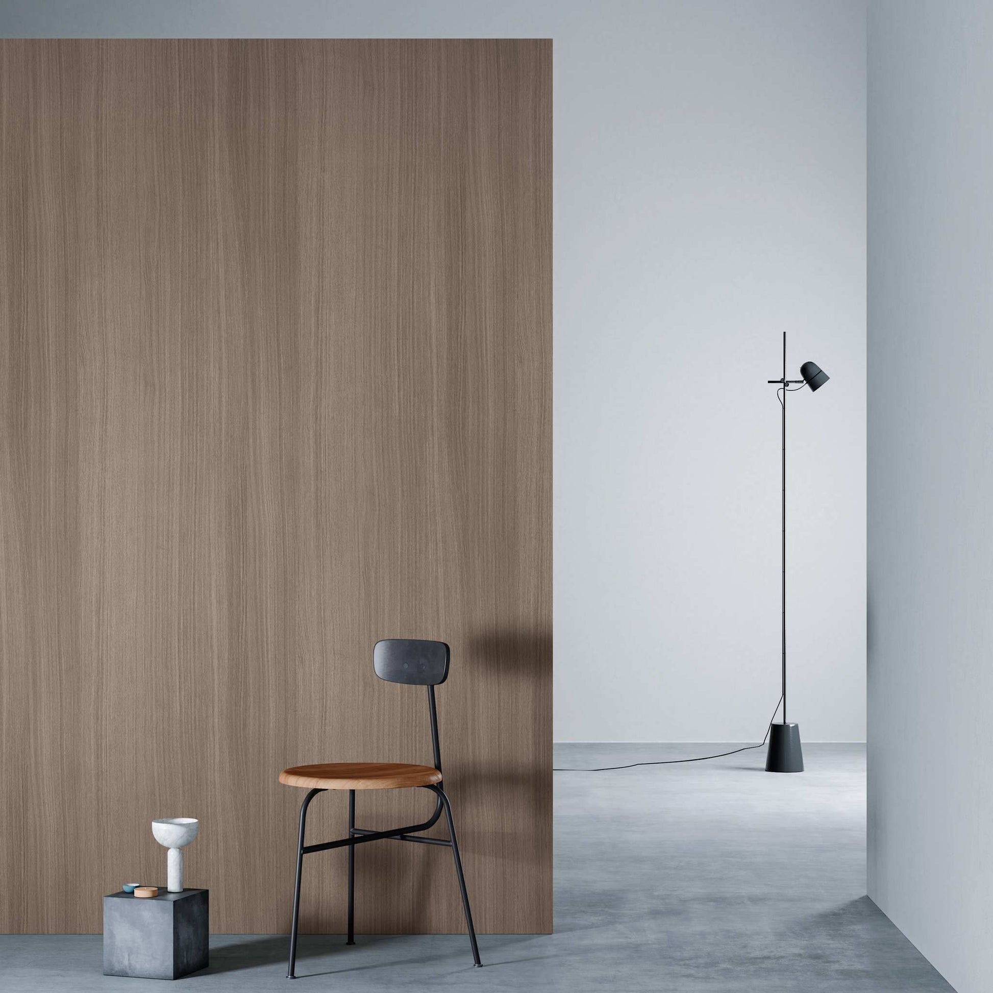 3M DI-NOC Dry Wood Matte DW-1898MT architectural film installed in room scene