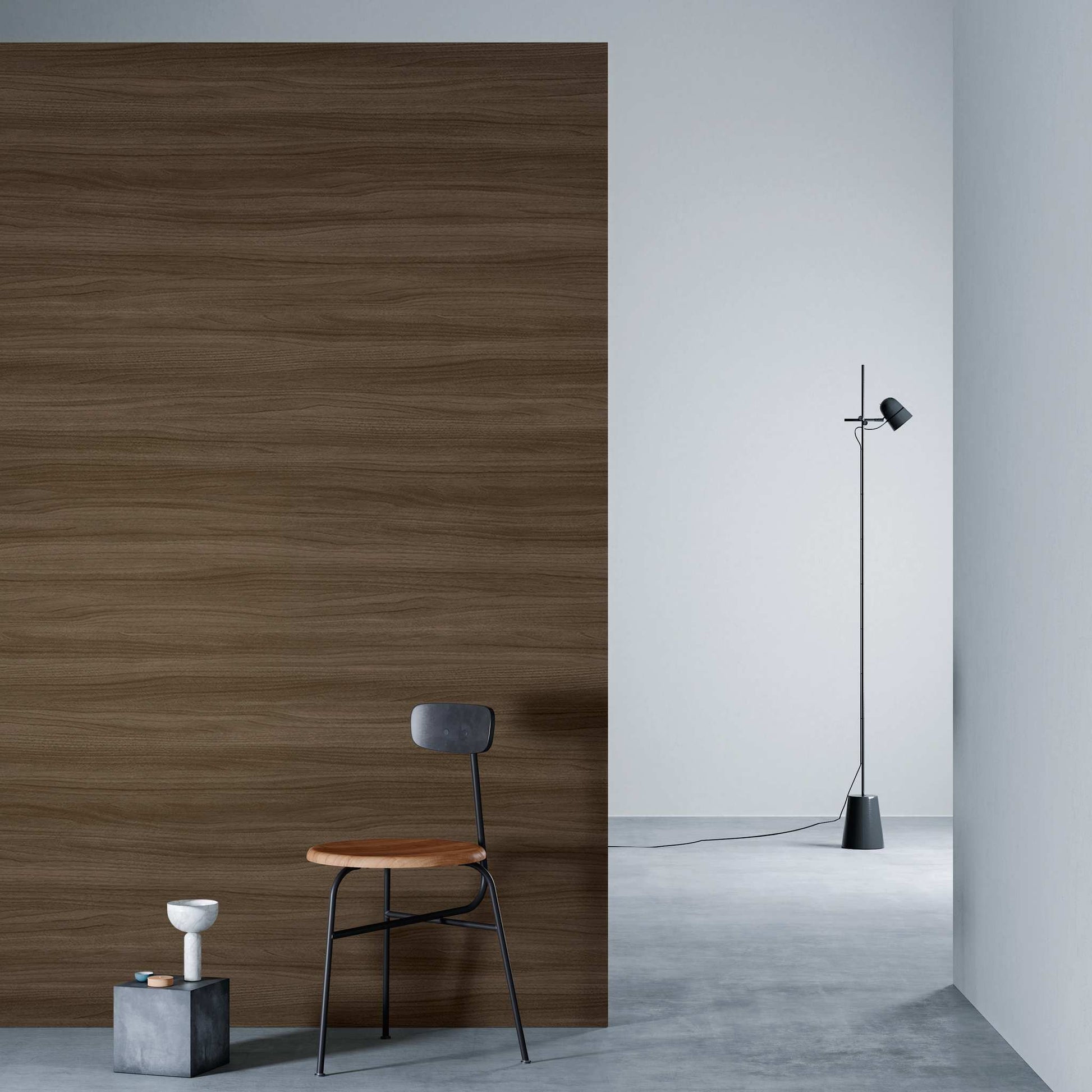 3M DI-NOC Dry Wood Matte DW-1900HMT architectural film installed in room scene