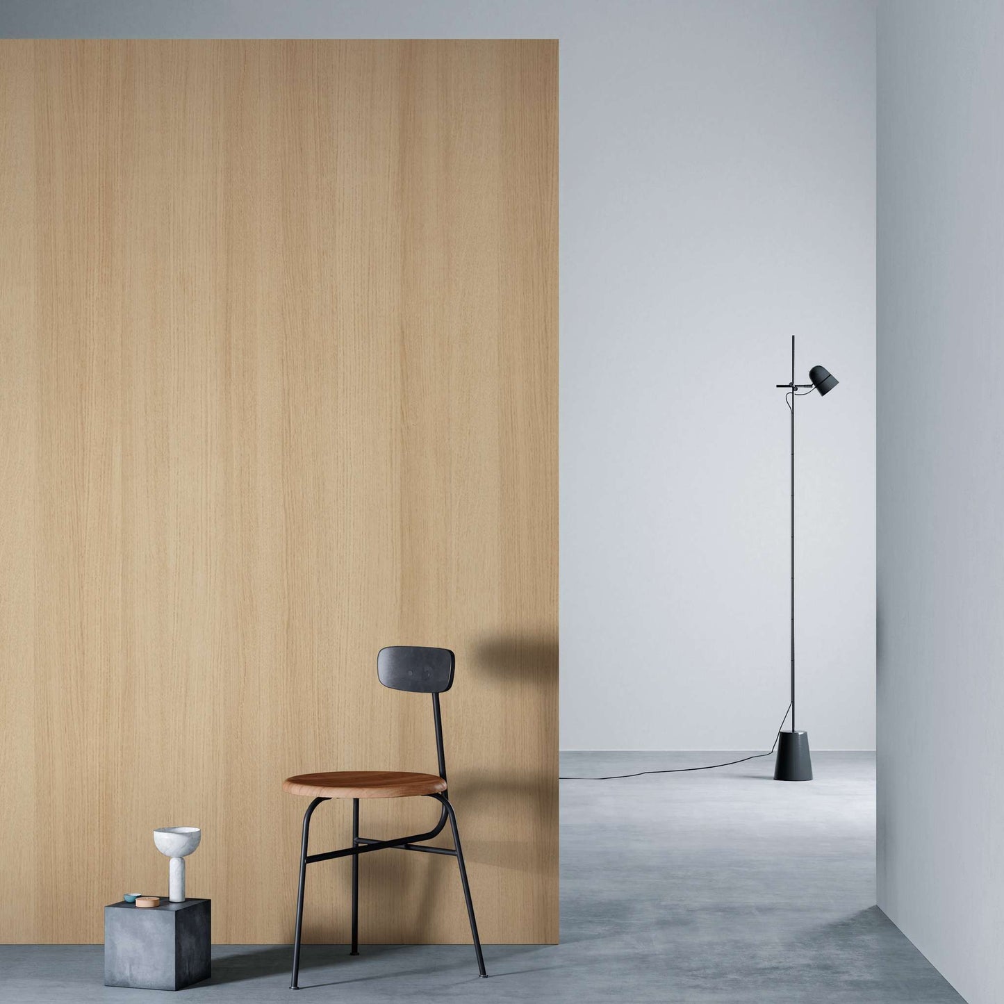 3M DI-NOC Dry Wood Matte DW-1993MT architectural film installed in room scene