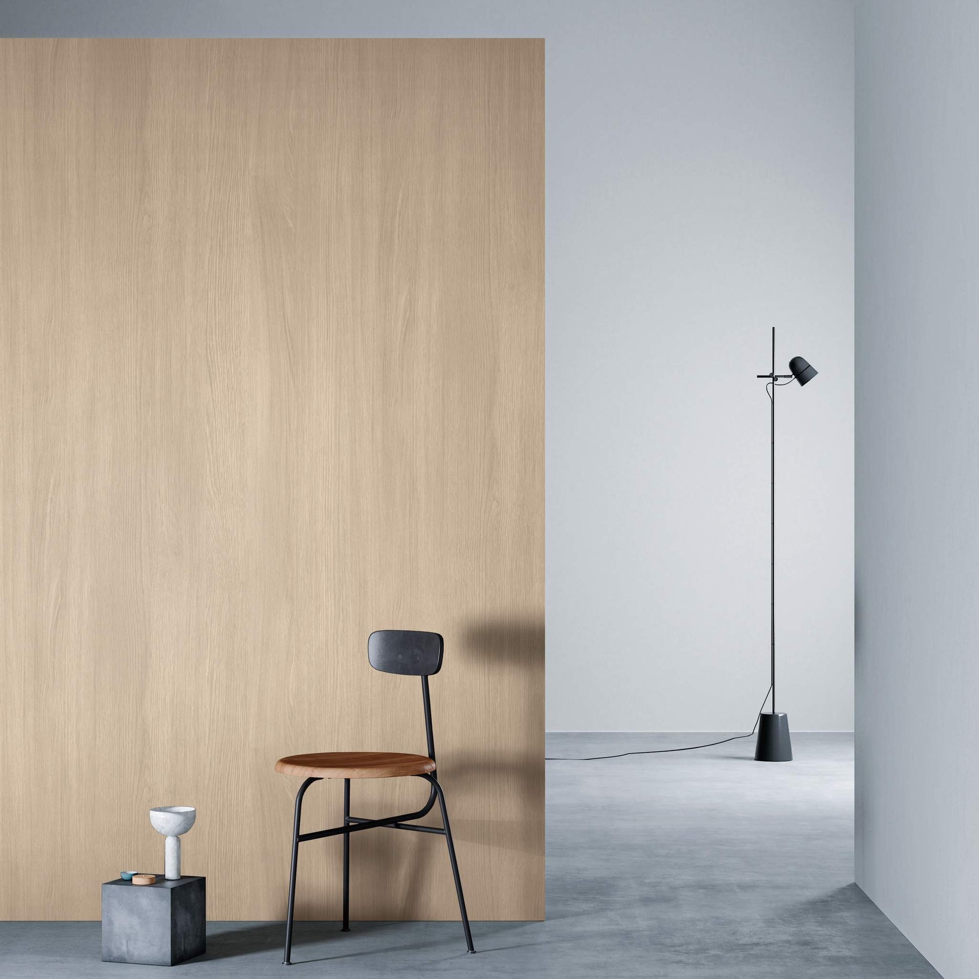 3M DI-NOC Dry Wood Matte DW-2199MT architectural film installed in room scene