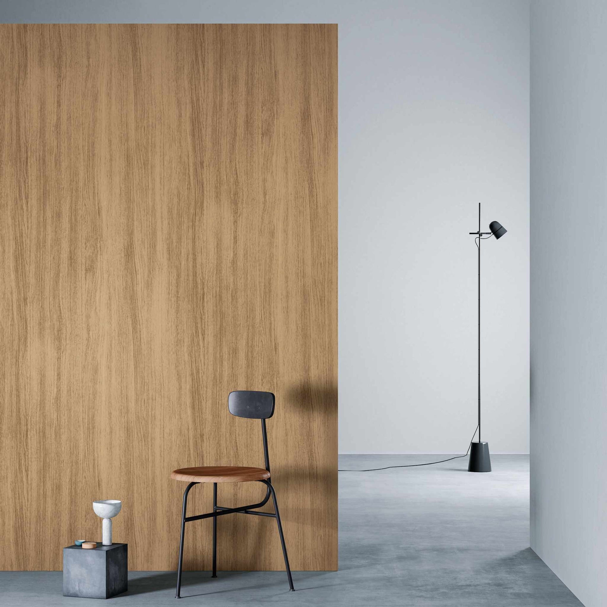 3M DI-NOC Dry Wood Matte DW-2204MT architectural film installed in room scene