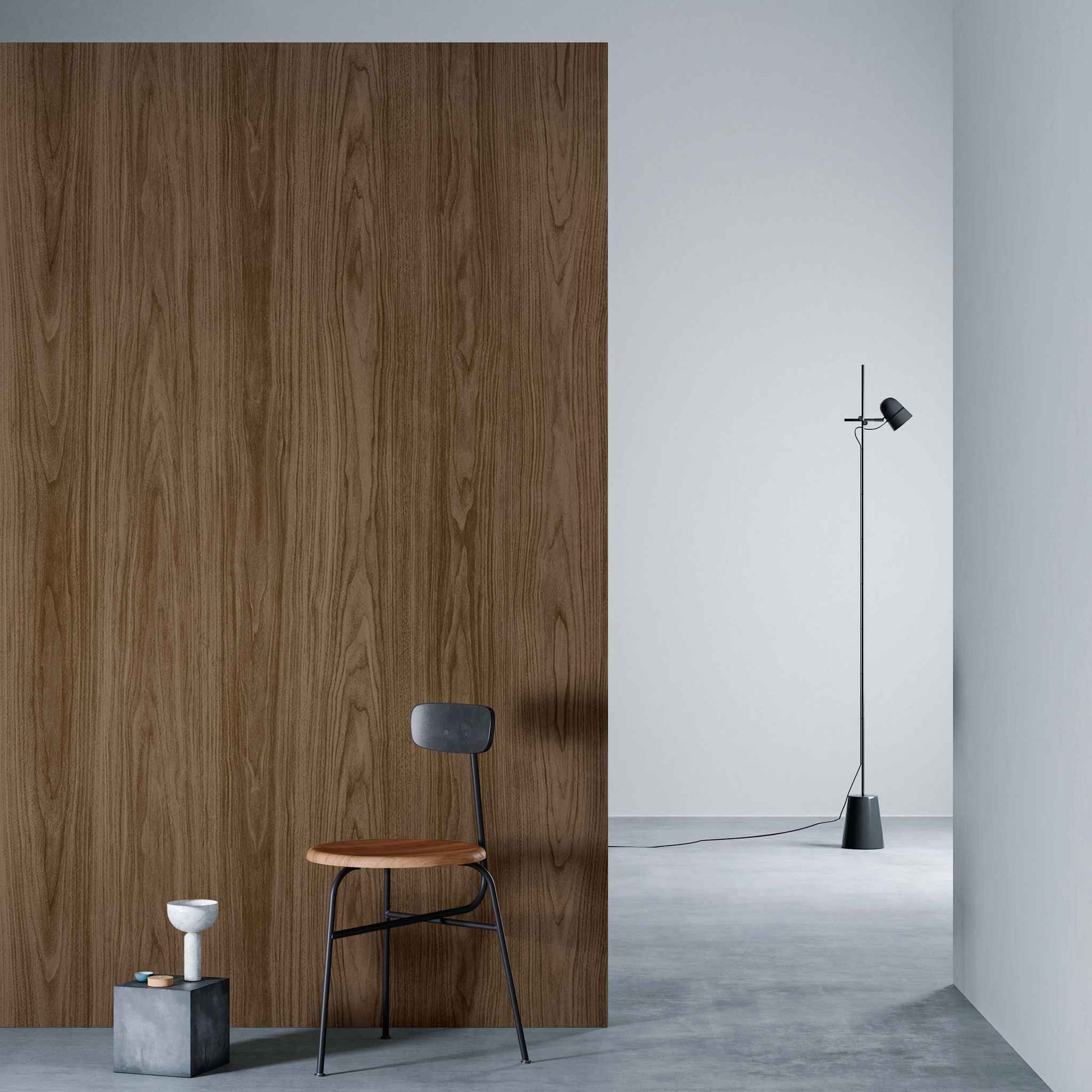 3M DI-NOC Dry Wood Matte DW-2211MT architectural film installed in room scene