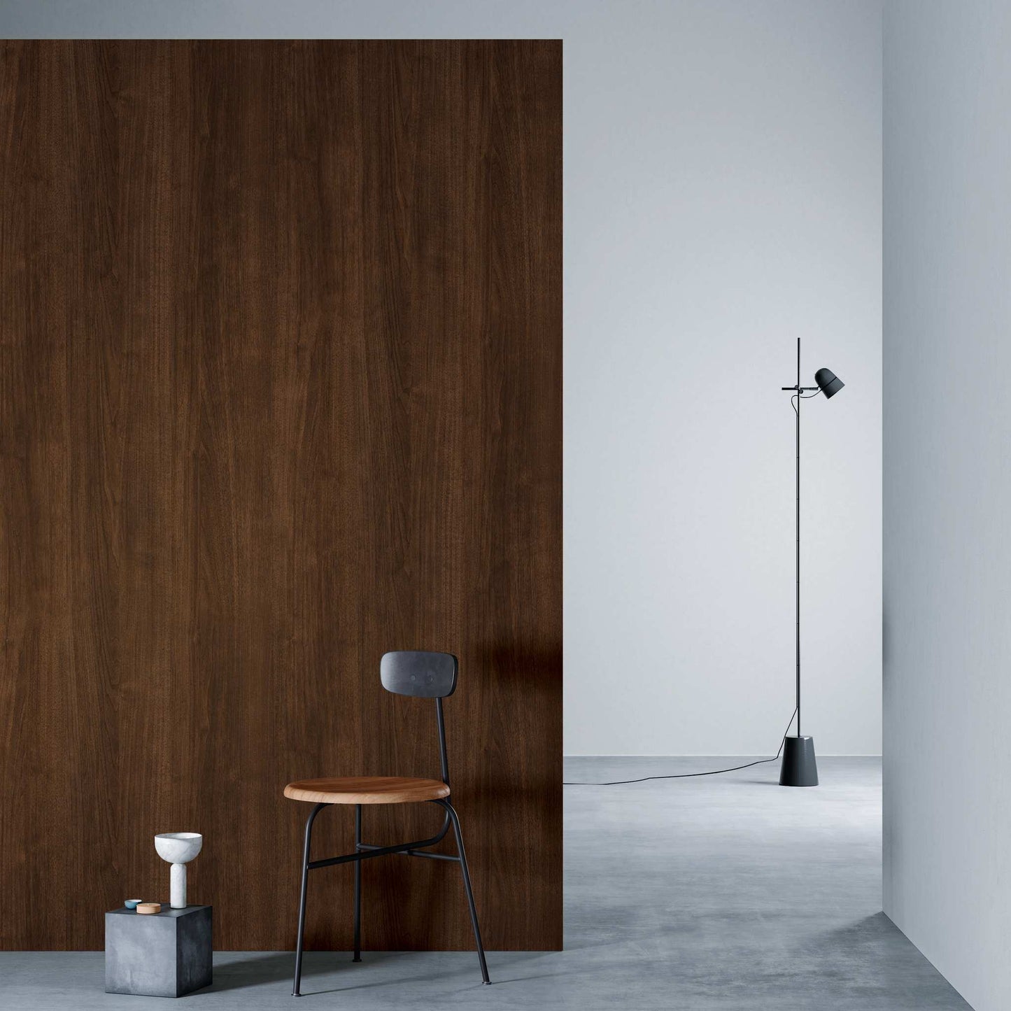 3M DI-NOC Dry Wood Matte DW-2215MT architectural film installed in room scene