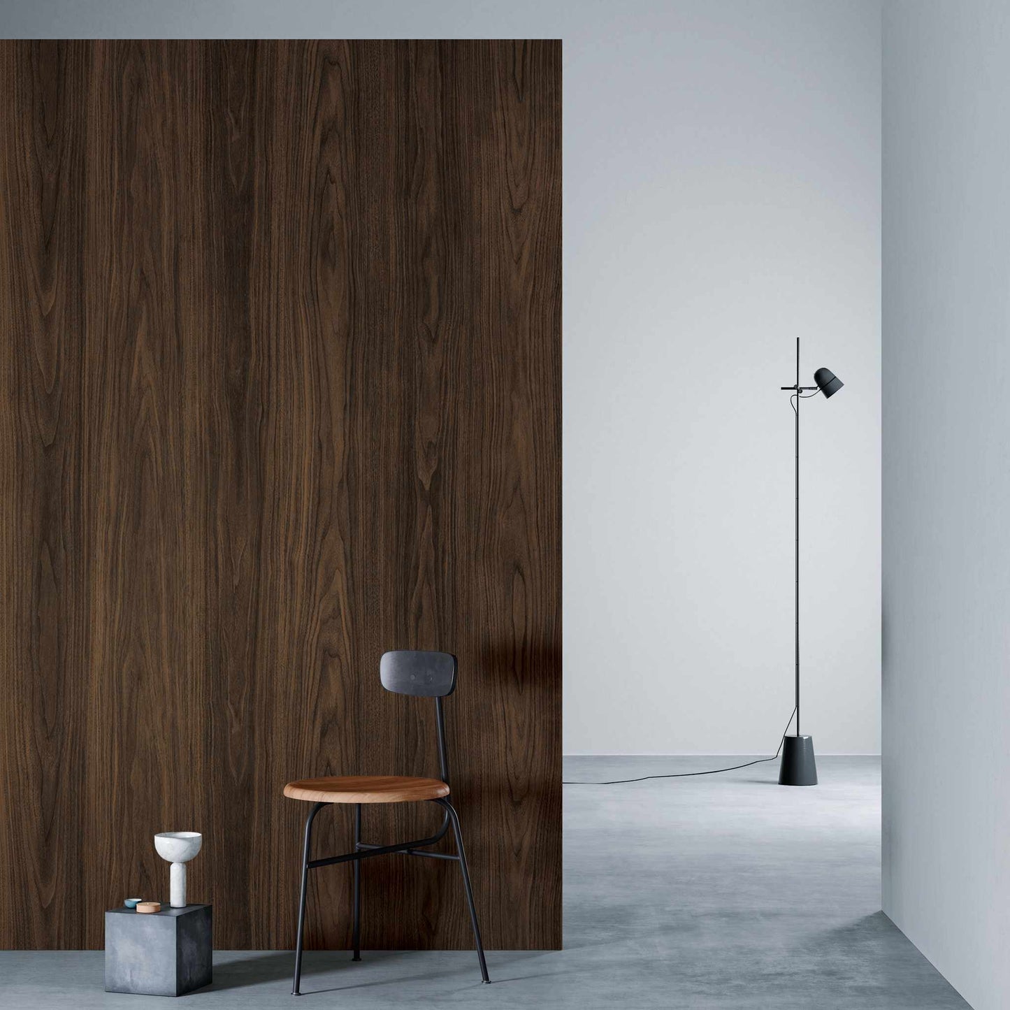 3M DI-NOC Dry Wood Matte DW-2217MT architectural film installed in room scene