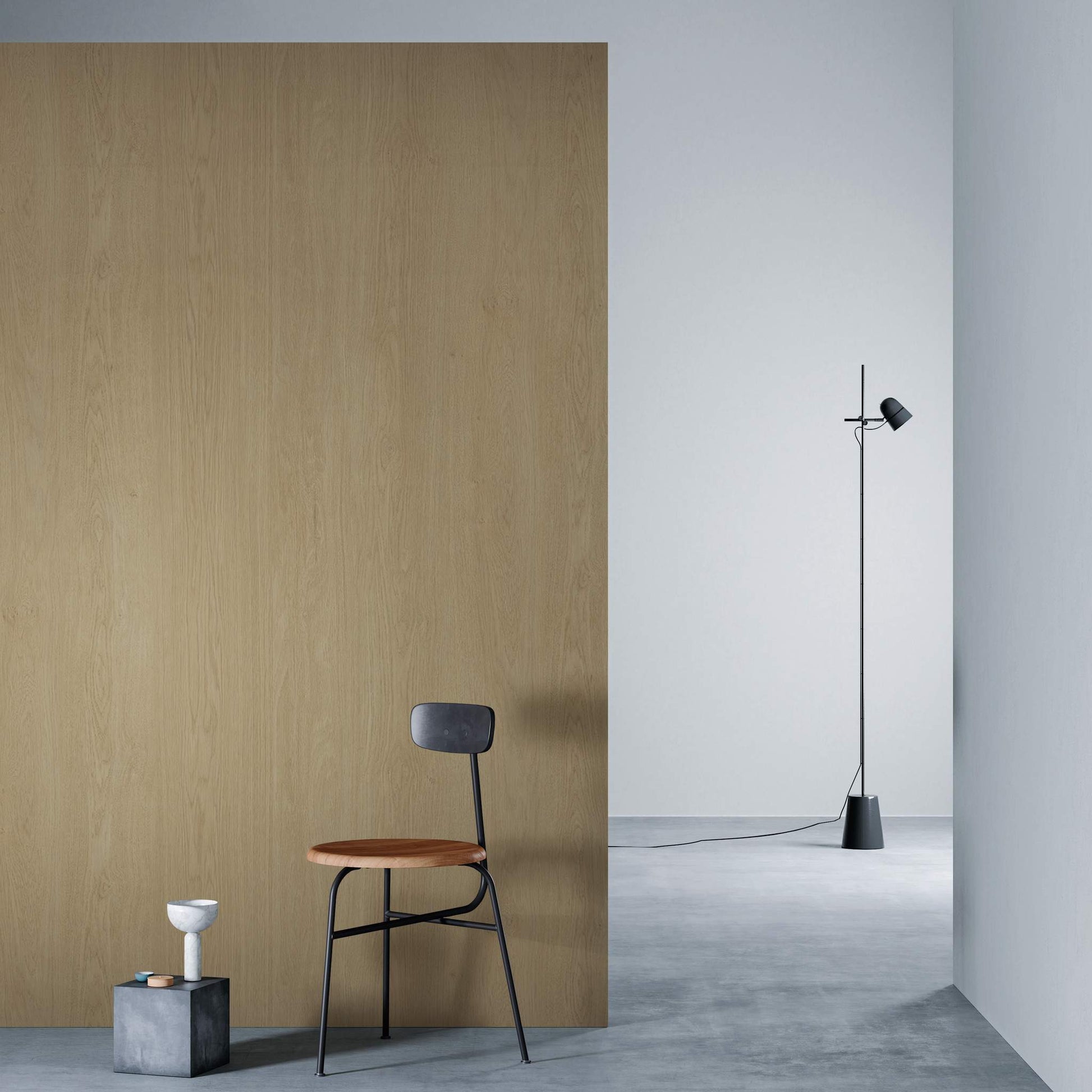 3M DI-NOC Dry Wood Matte DW-2478MT architectural film installed in room scene