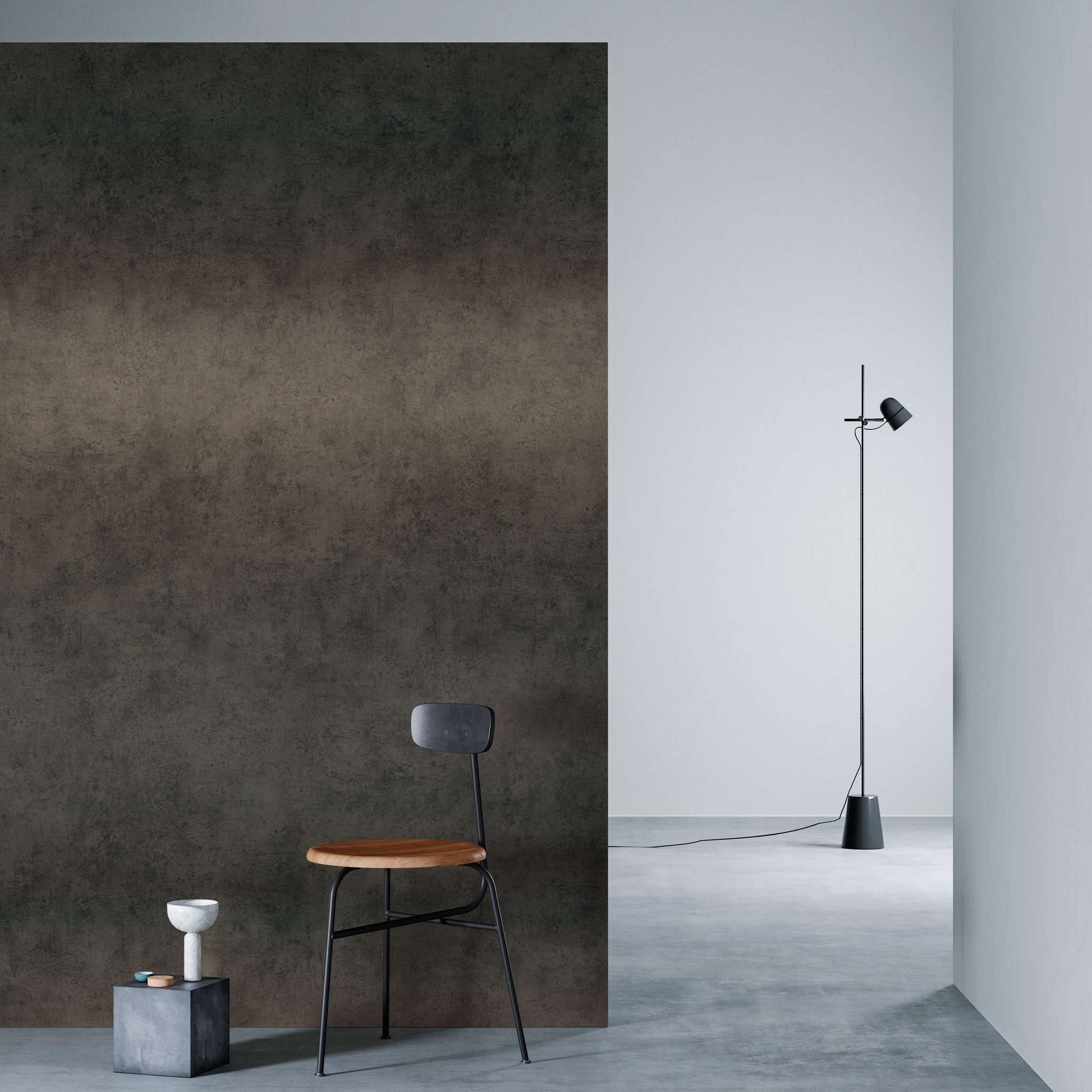 3M DI-NOC Metallic ME-2020 architectural film installed in room scene
