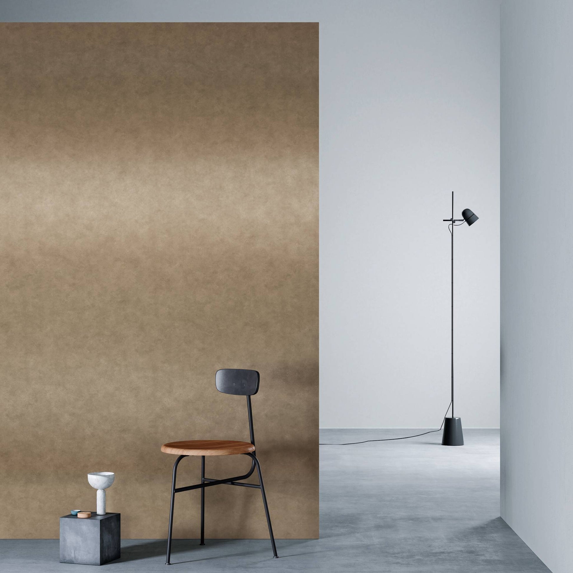 3M DI-NOC Metallic ME-2024 architectural film installed in room scene