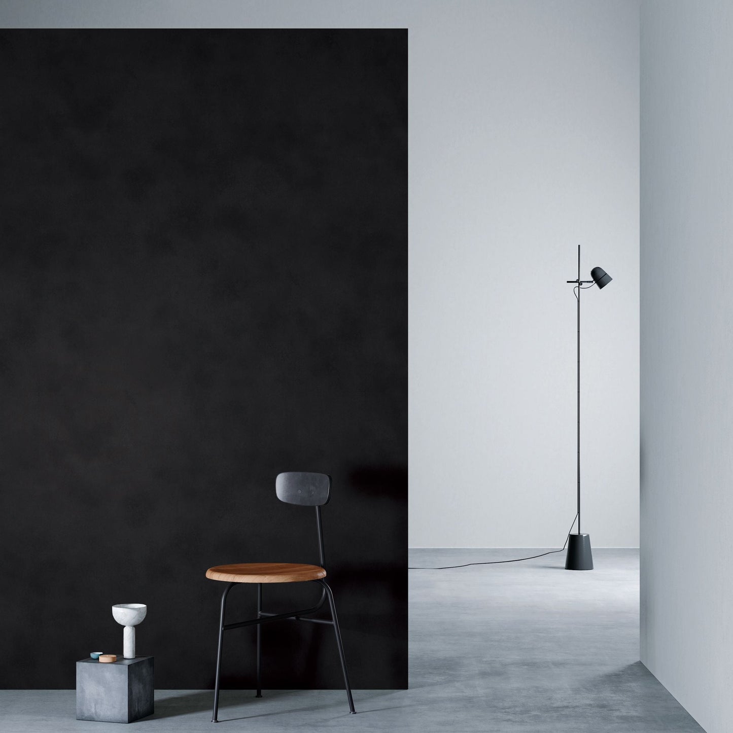 3M DI-NOC Metallic ME-2027 architectural film installed in room scene