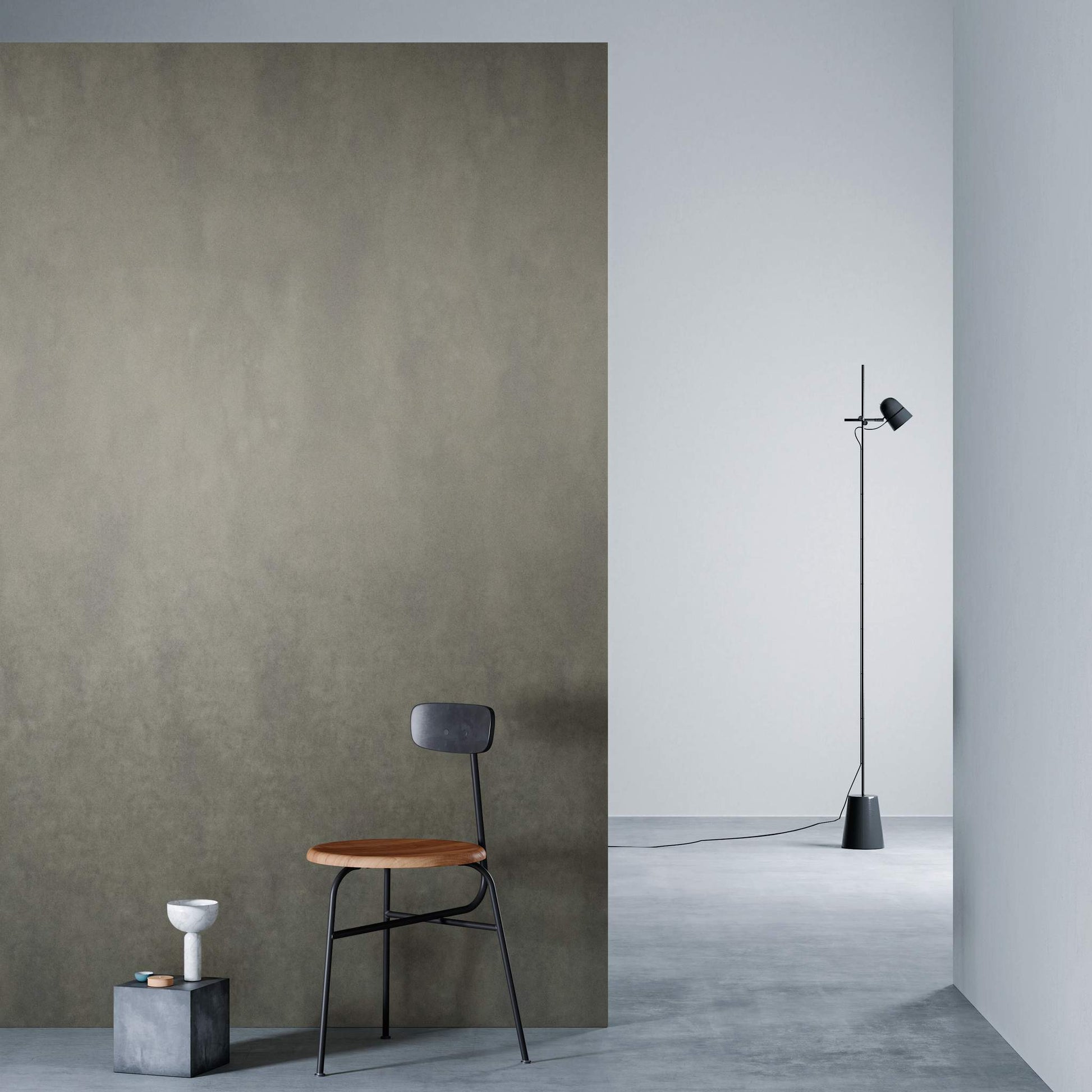 3M DI-NOC Metallic ME-2554 architectural film installed in room scene