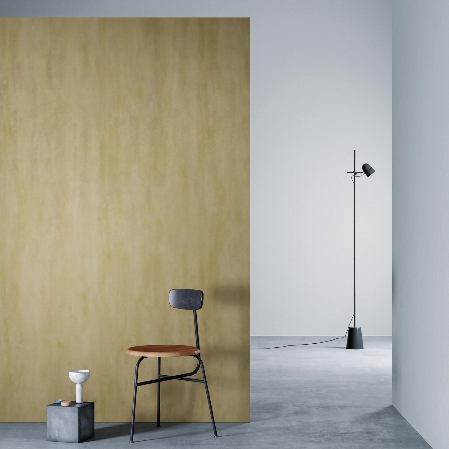 3M DI-NOC Metallic ME-2559 architectural film installed in room scene