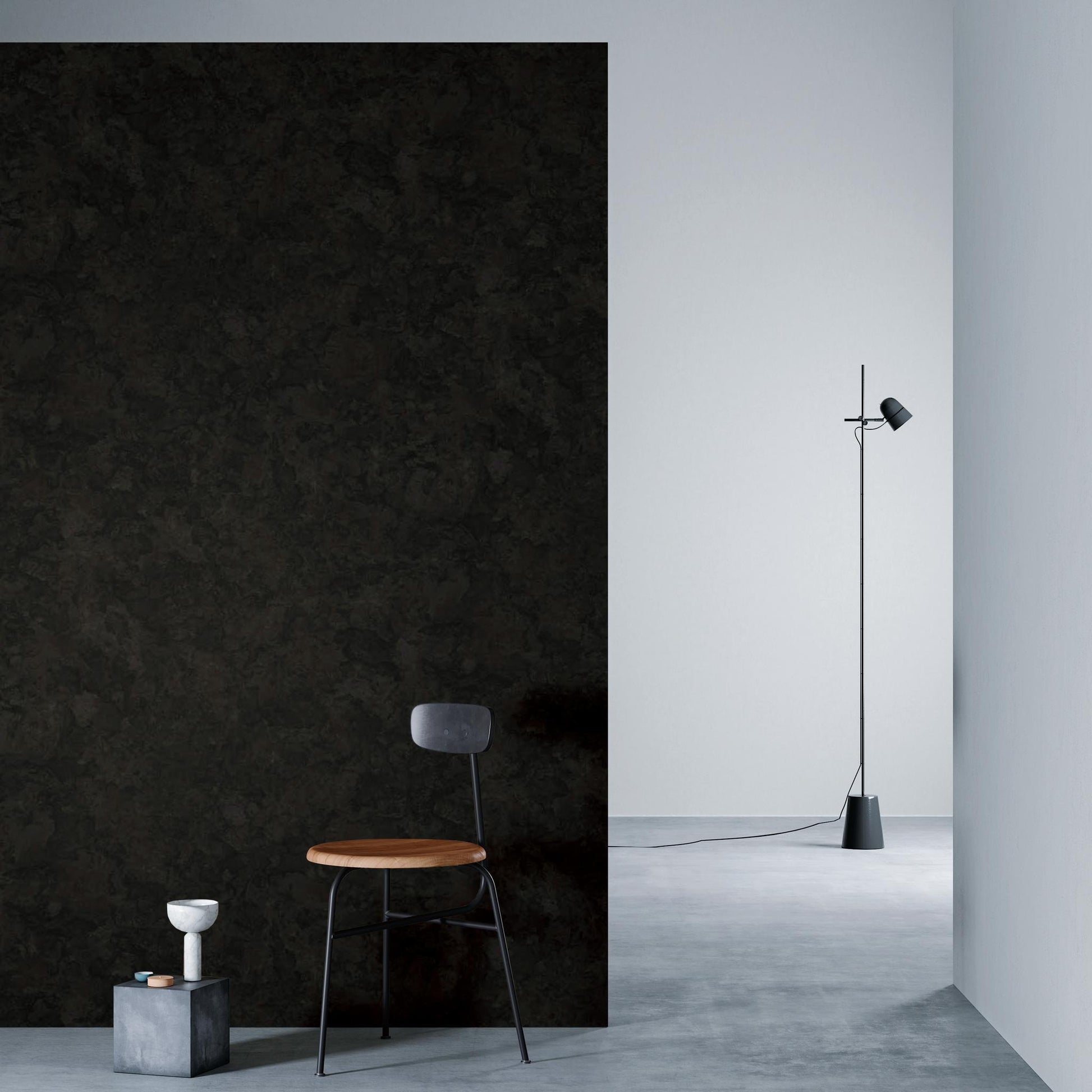 3M DI-NOC Aged Metal RT-1111 architectural film installed in room scene