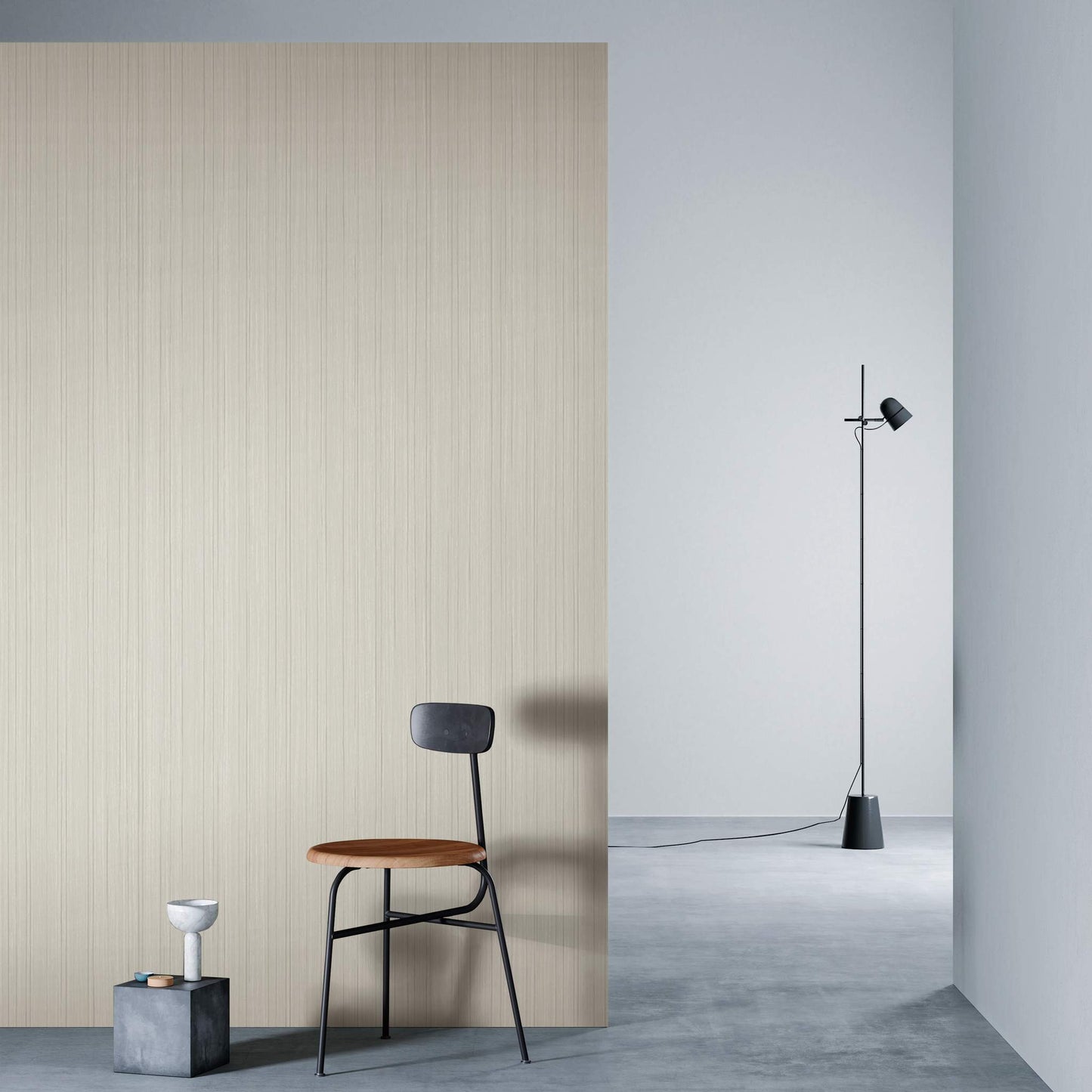 3M DI-NOC Metallic Wood MW-1416 architectural film installed in room scene