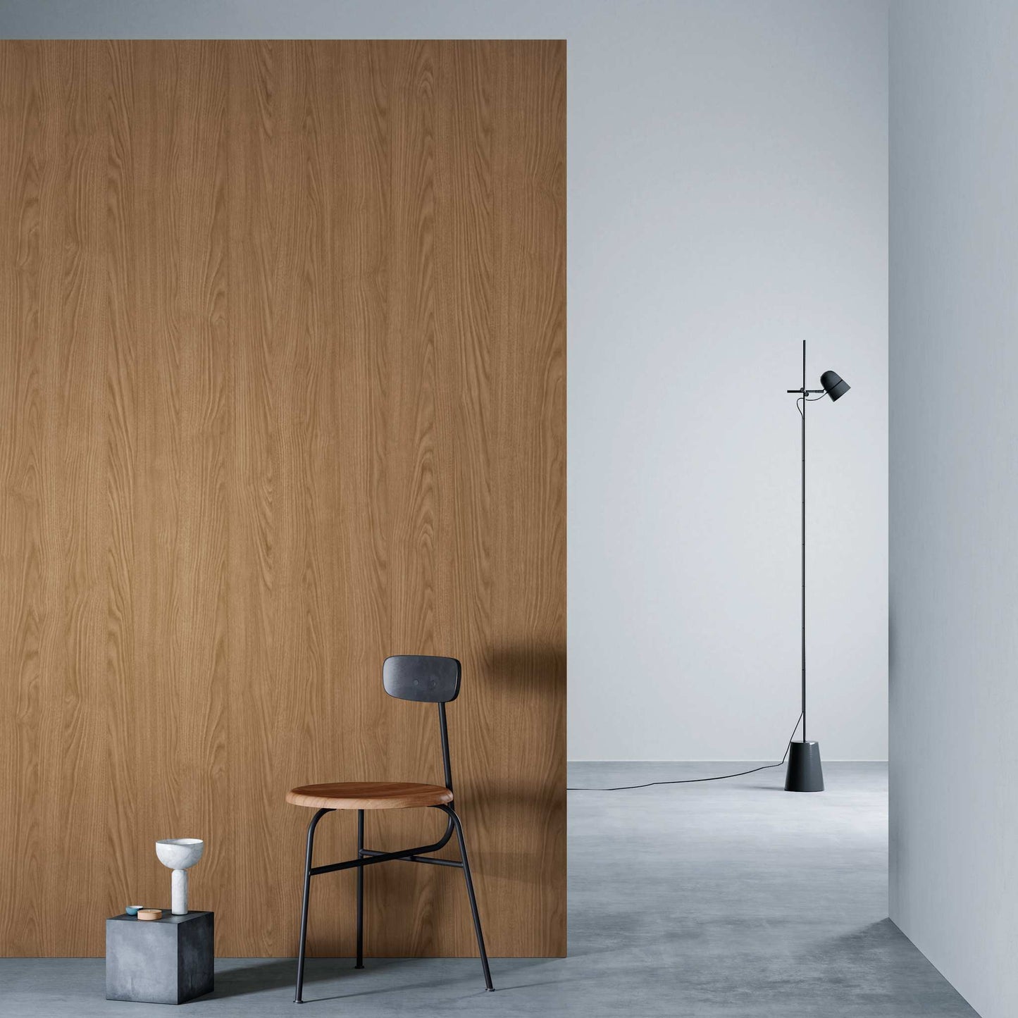 3M DI-NOC Premium Wood Matte PW-2306MT architectural film installed in room scene