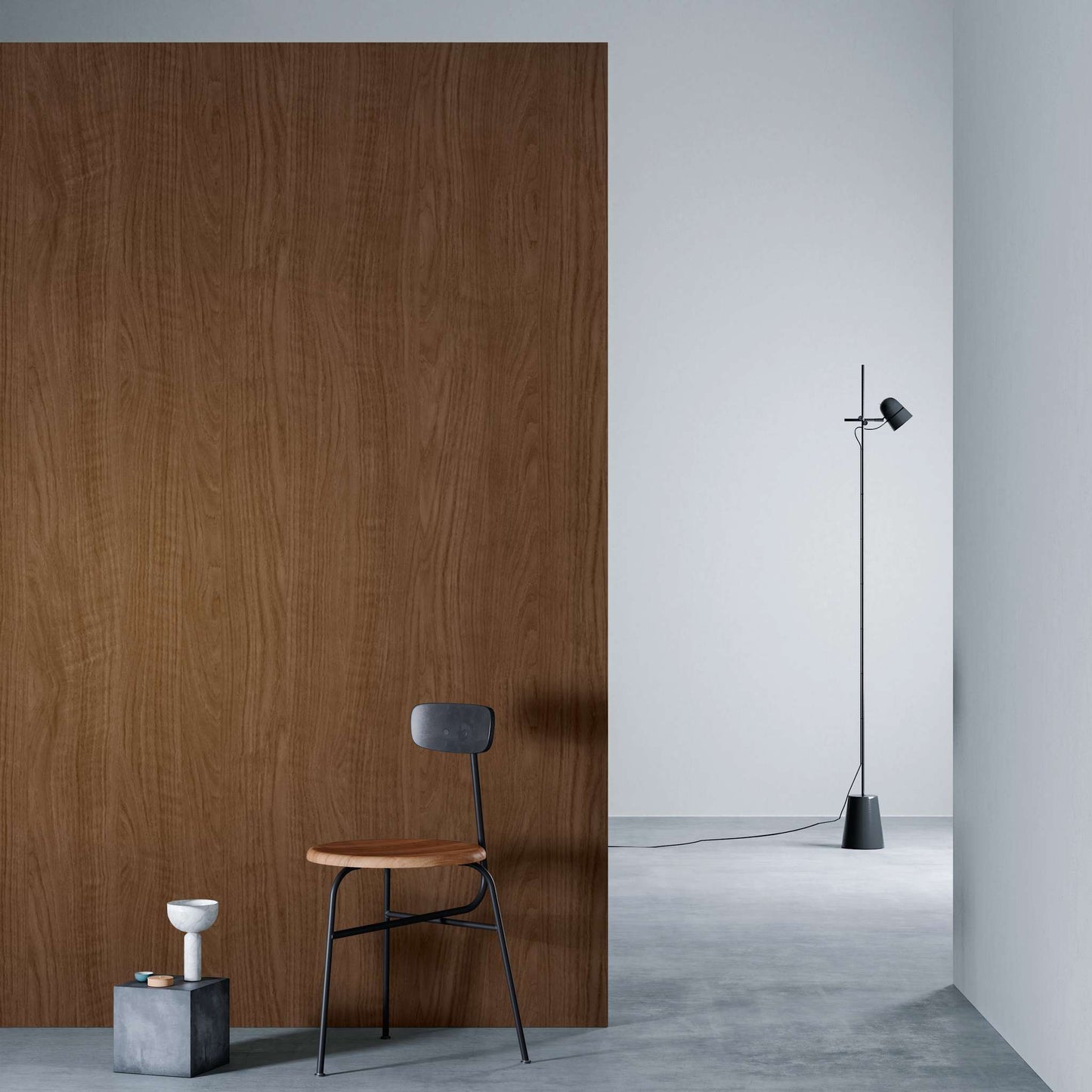 3M DI-NOC Premium Wood Matte PW-2308MT architectural film installed in room scene