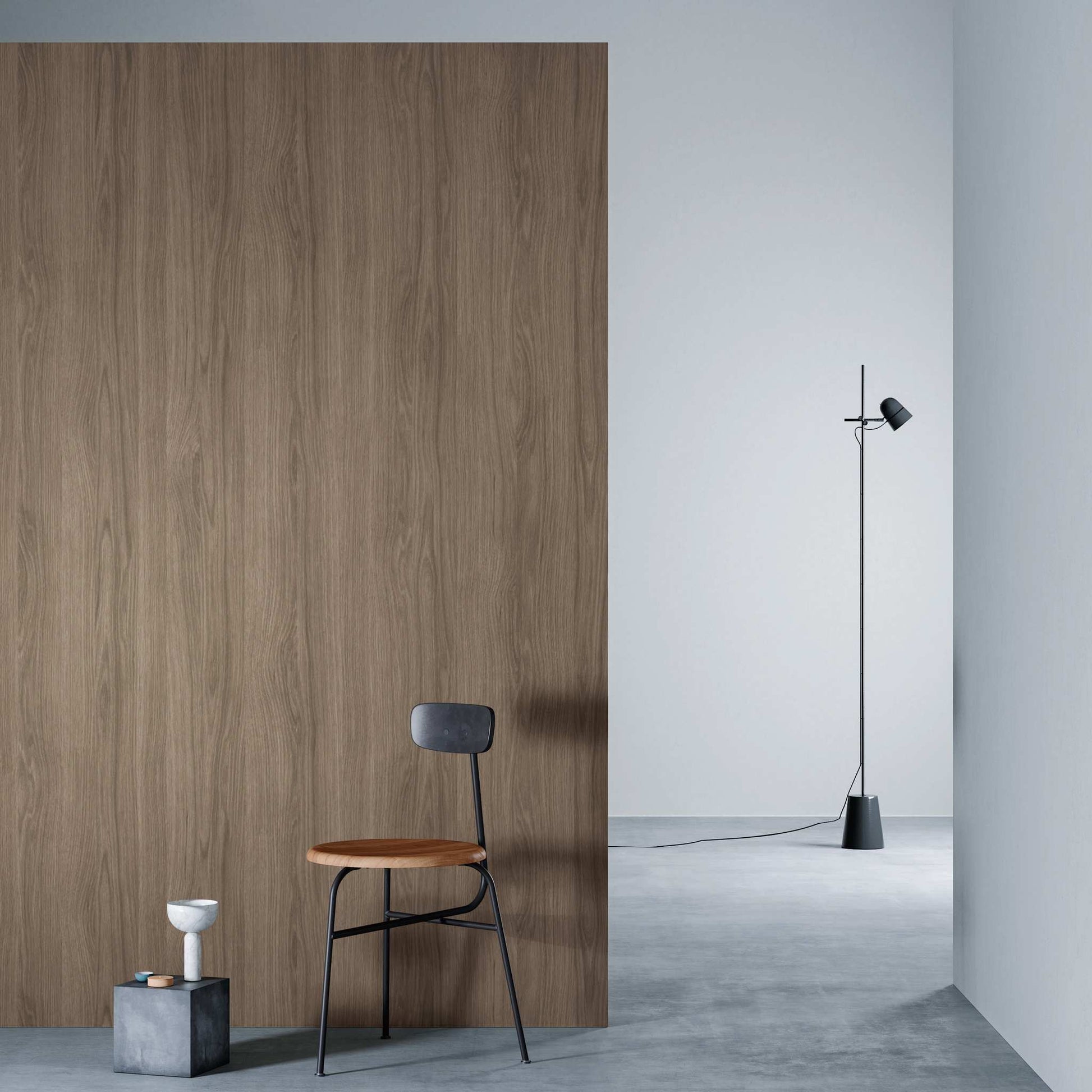 3M DI-NOC Premium Wood Matte PW-2310MT architectural film installed in room scene