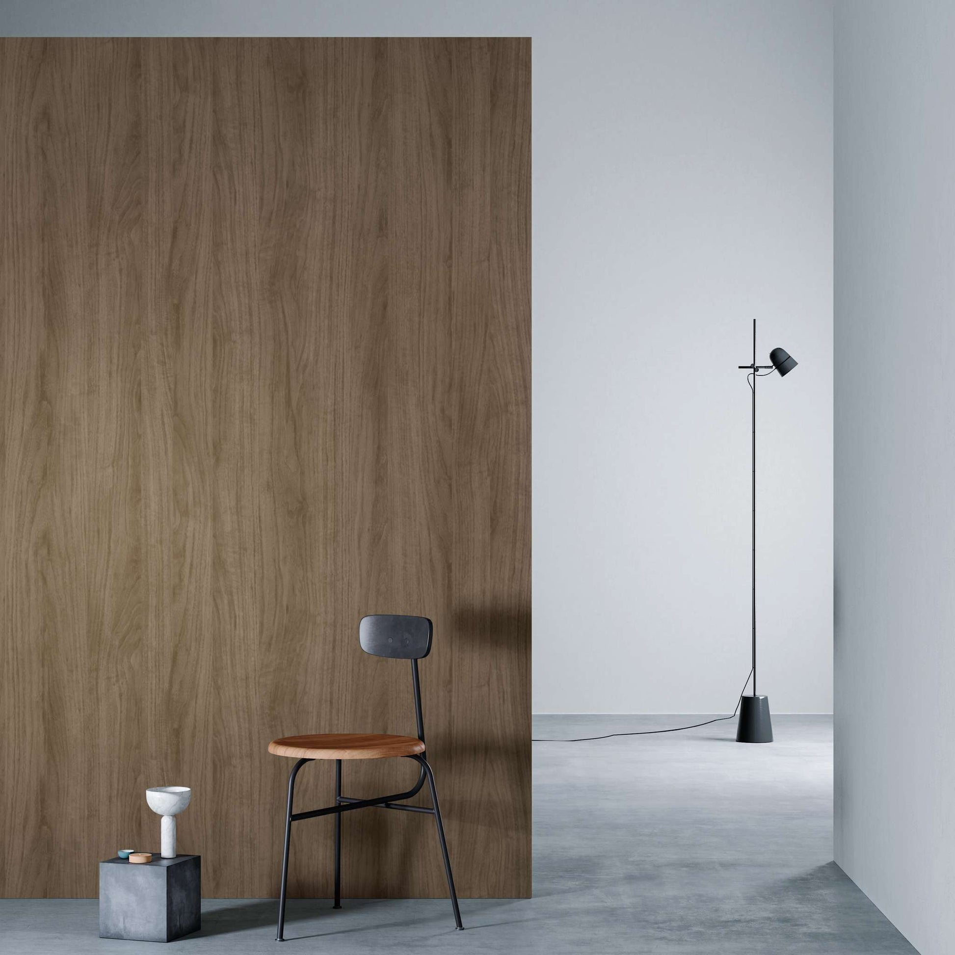3M DI-NOC Premium Wood Matte PW-2313MT architectural film installed in room scene