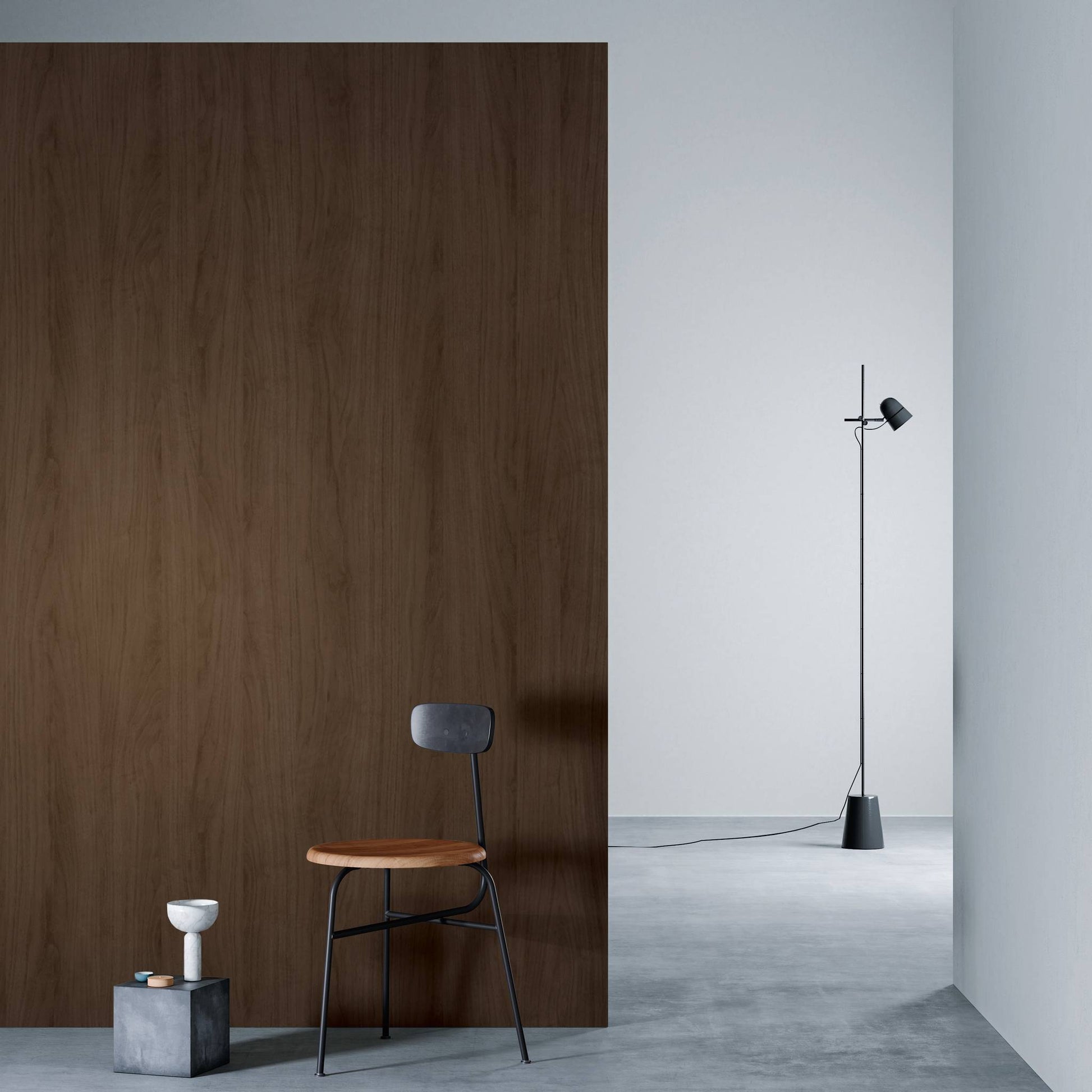 3M DI-NOC Premium Wood Matte PW-2314MT architectural film installed in room scene