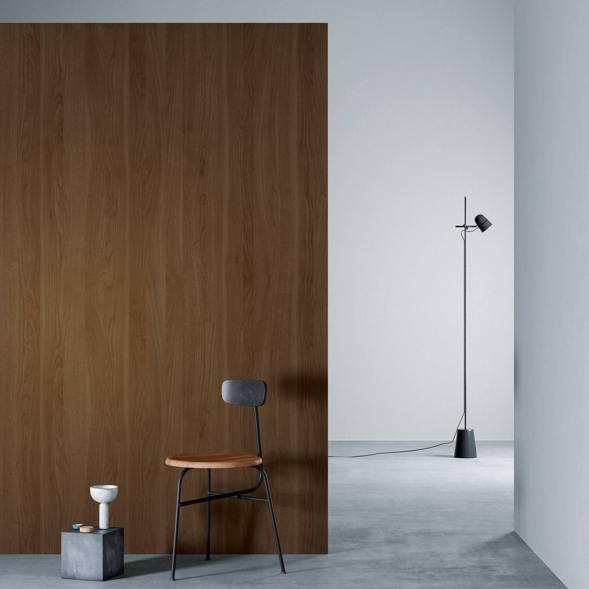 3M DI-NOC Premium Wood Matte PW-2315MT architectural film installed in room scene