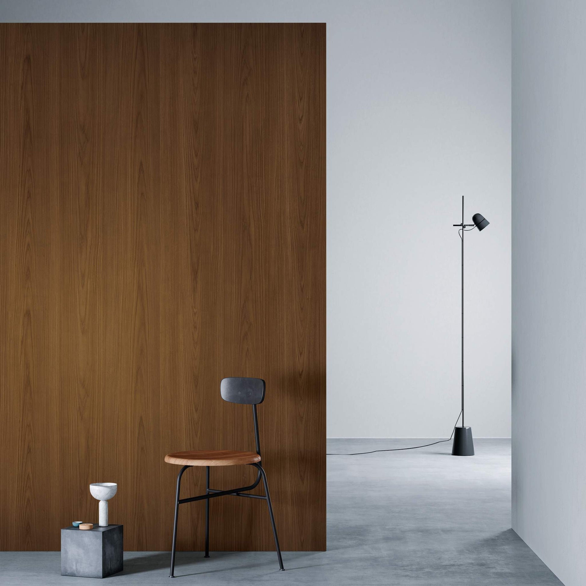 3M DI-NOC Premium Wood Matte PW-2325MT architectural film installed in room scene