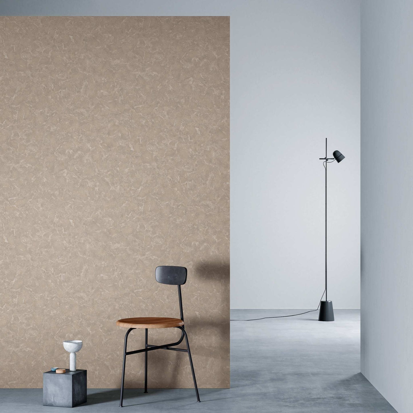 3M DI-NOC Stone Matte ST-1927MT architectural film installed in room scene