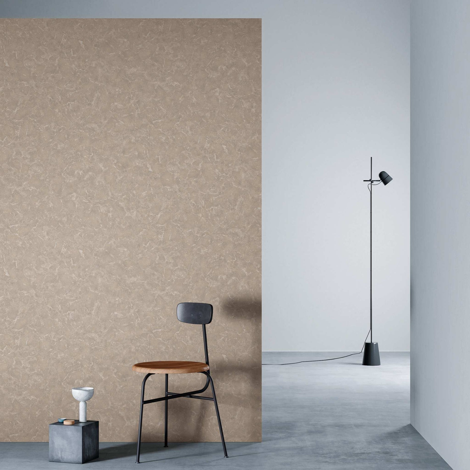 3M DI-NOC Stone Matte ST-1927MT architectural film installed in room scene