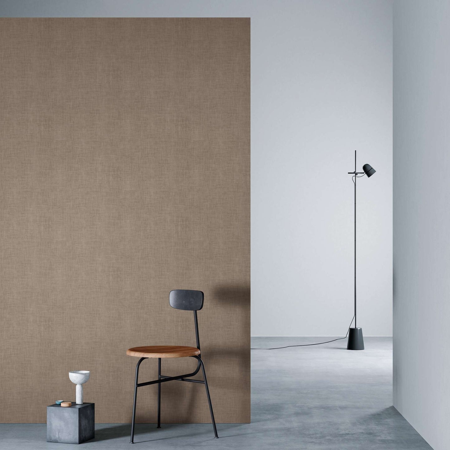 3M DI-NOC Nuno/Textile Matte NU-1940MT architectural film installed in room scene