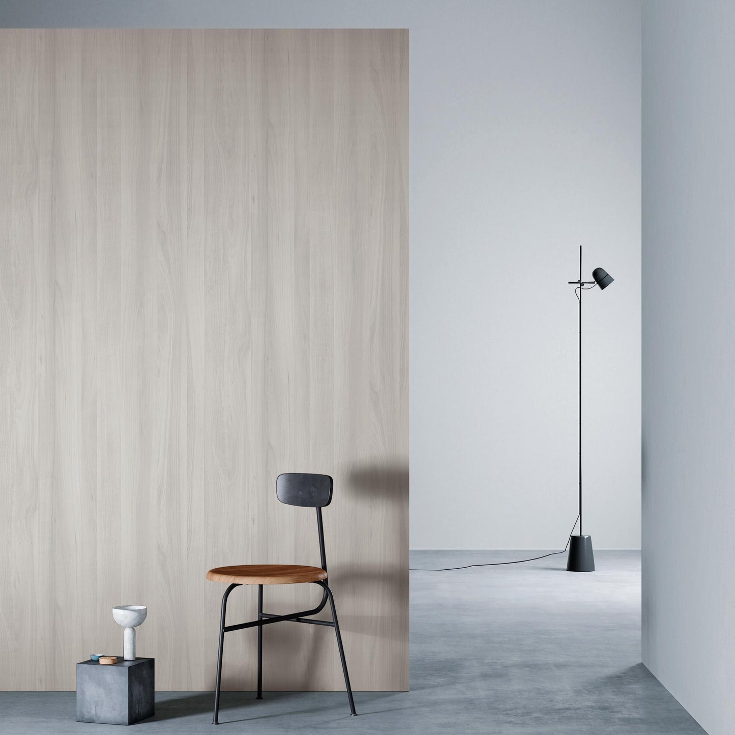 3M DI-NOC Wood Grain WG-1067 architectural film installed in room scene