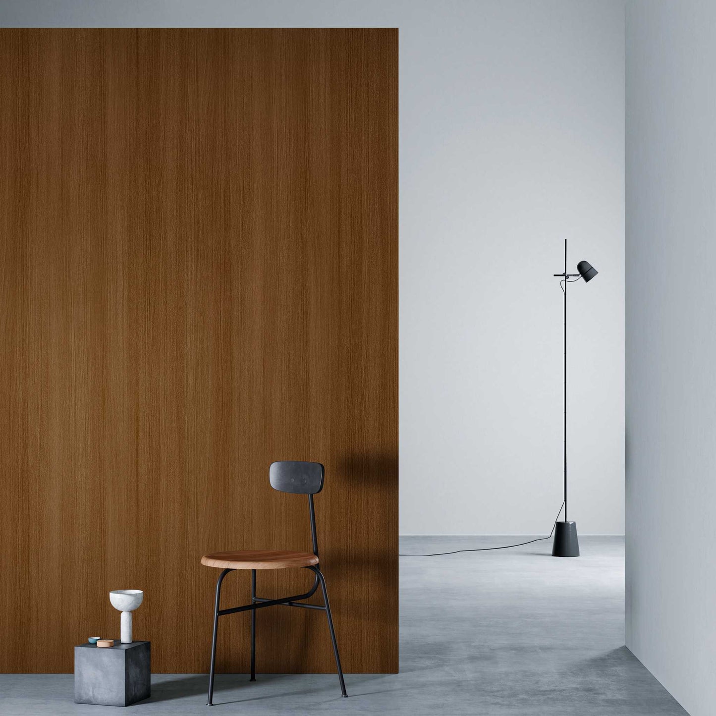 3M DI-NOC Wood Grain WG-1140 architectural film installed in room scene