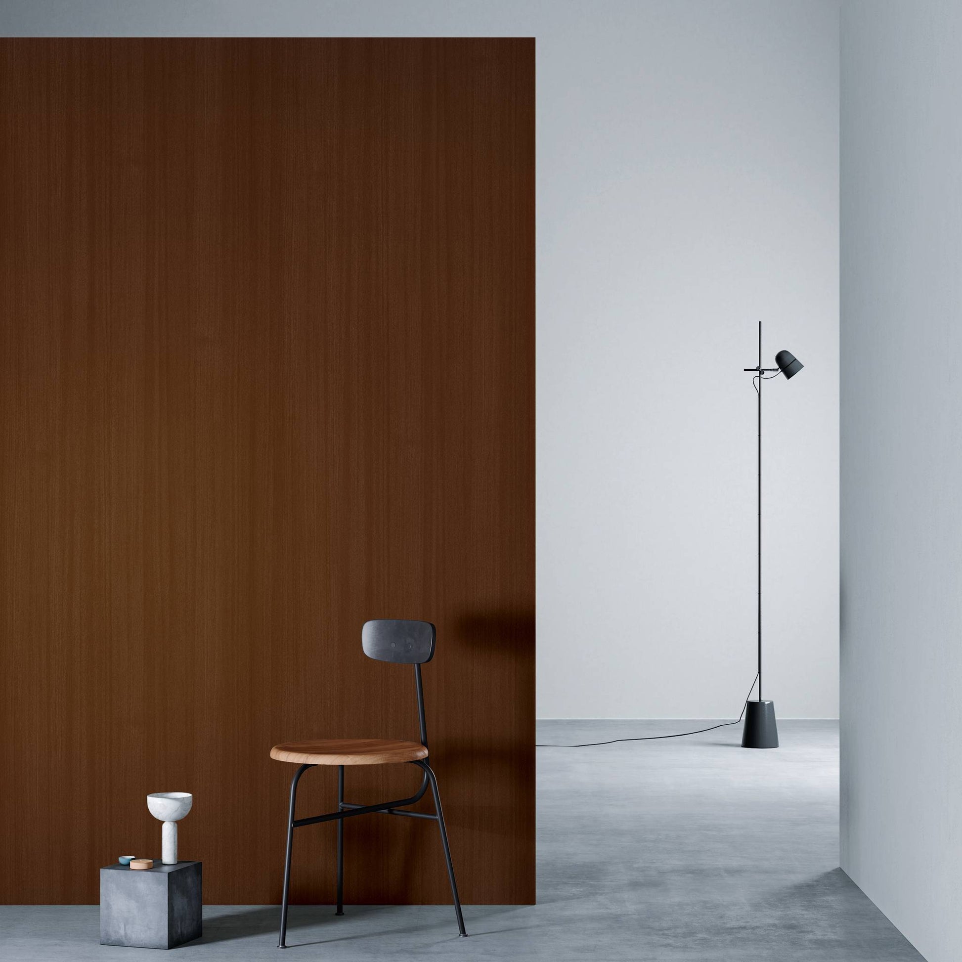 3M DI-NOC Wood Grain WG-1146 architectural film installed in room scene