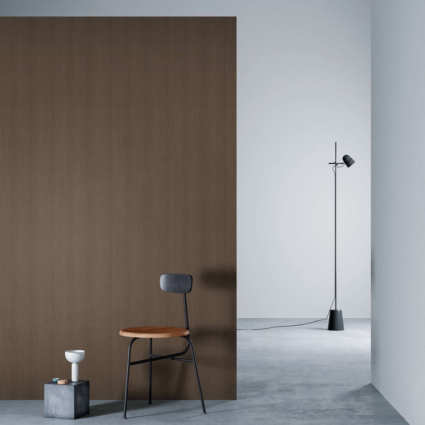 3M DI-NOC Wood Grain WG-1342 architectural film installed in room scene