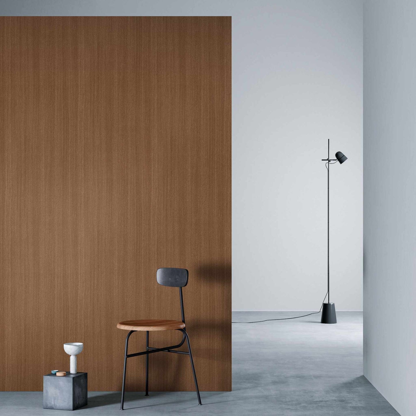3M DI-NOC Wood Grain WG-1360 architectural film installed in room scene
