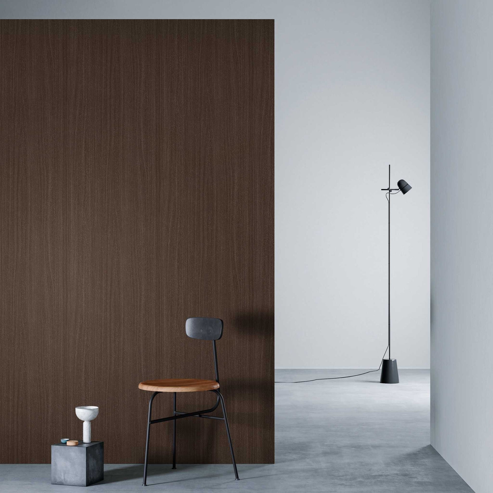 3M DI-NOC Wood Grain WG-1370 architectural film installed in room scene