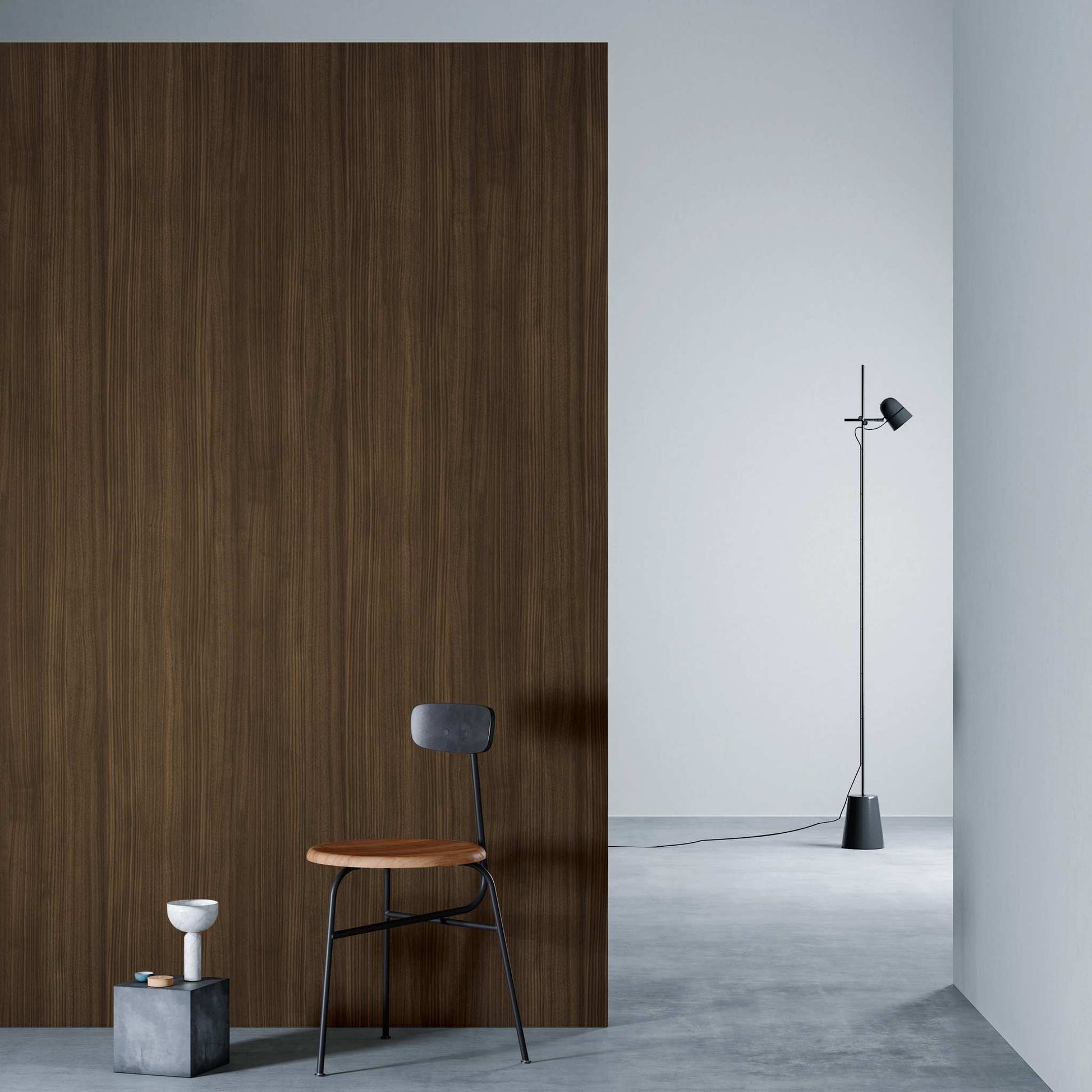 3M DI-NOC Wood Grain WG-1704 architectural film installed in room scene