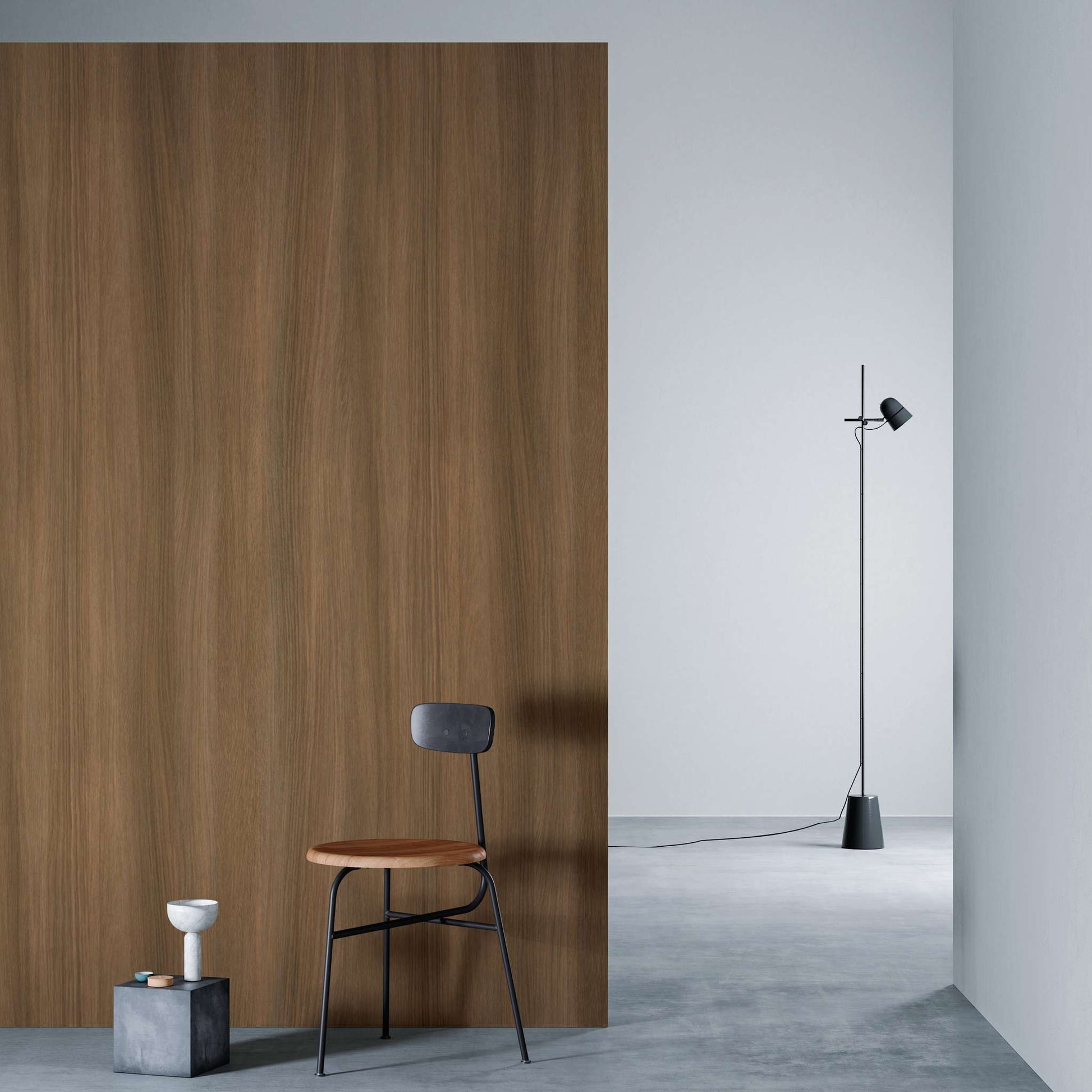 3M DI-NOC Wood Grain WG-1710 architectural film installed in room scene