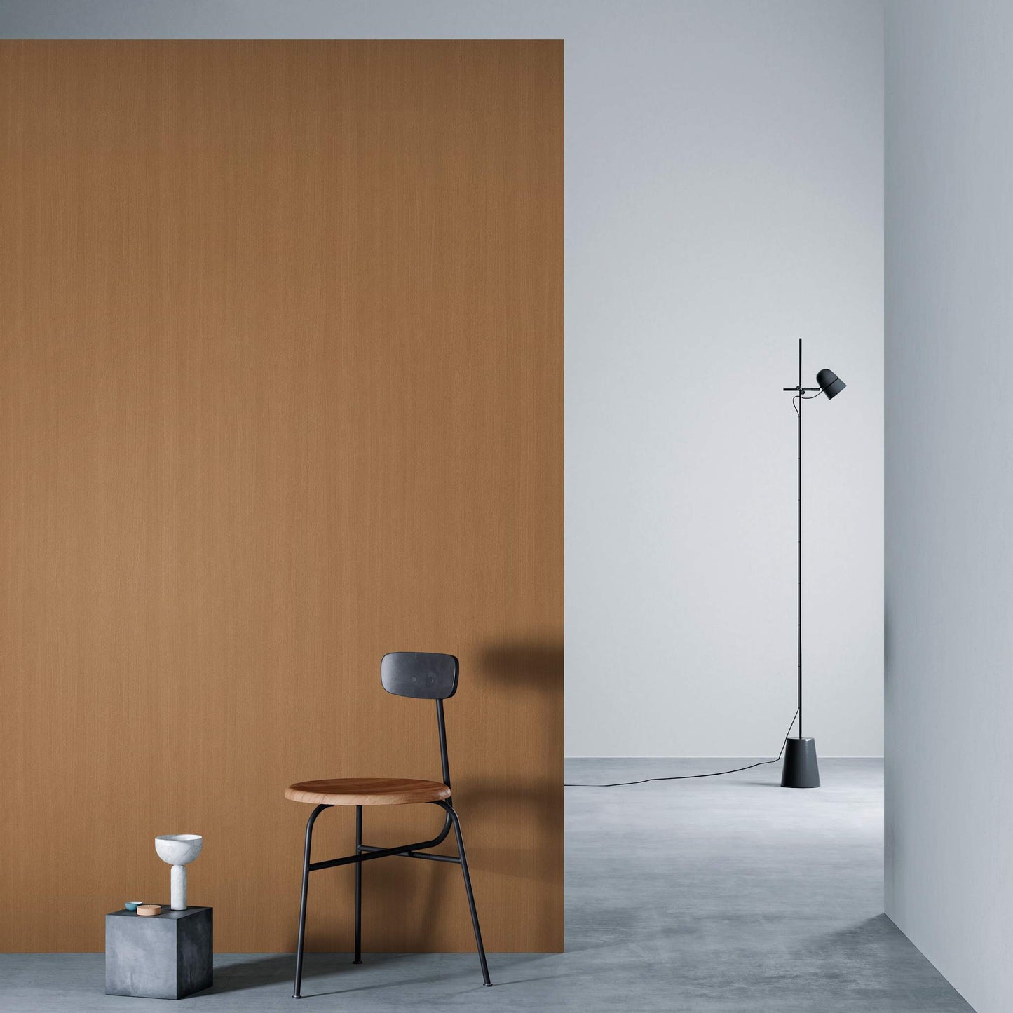 3M DI-NOC Wood Grain WG-1845 architectural film installed in room scene