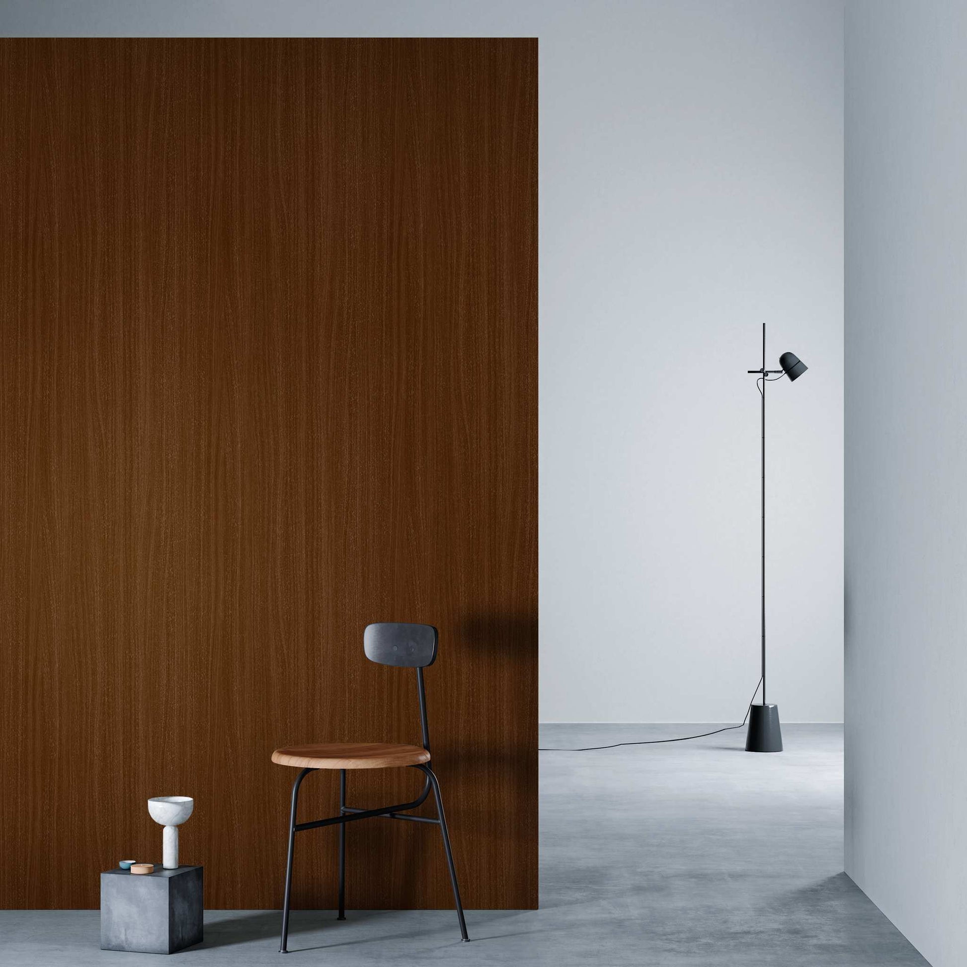 3M DI-NOC Wood Grain WG-2019 architectural film installed in room scene