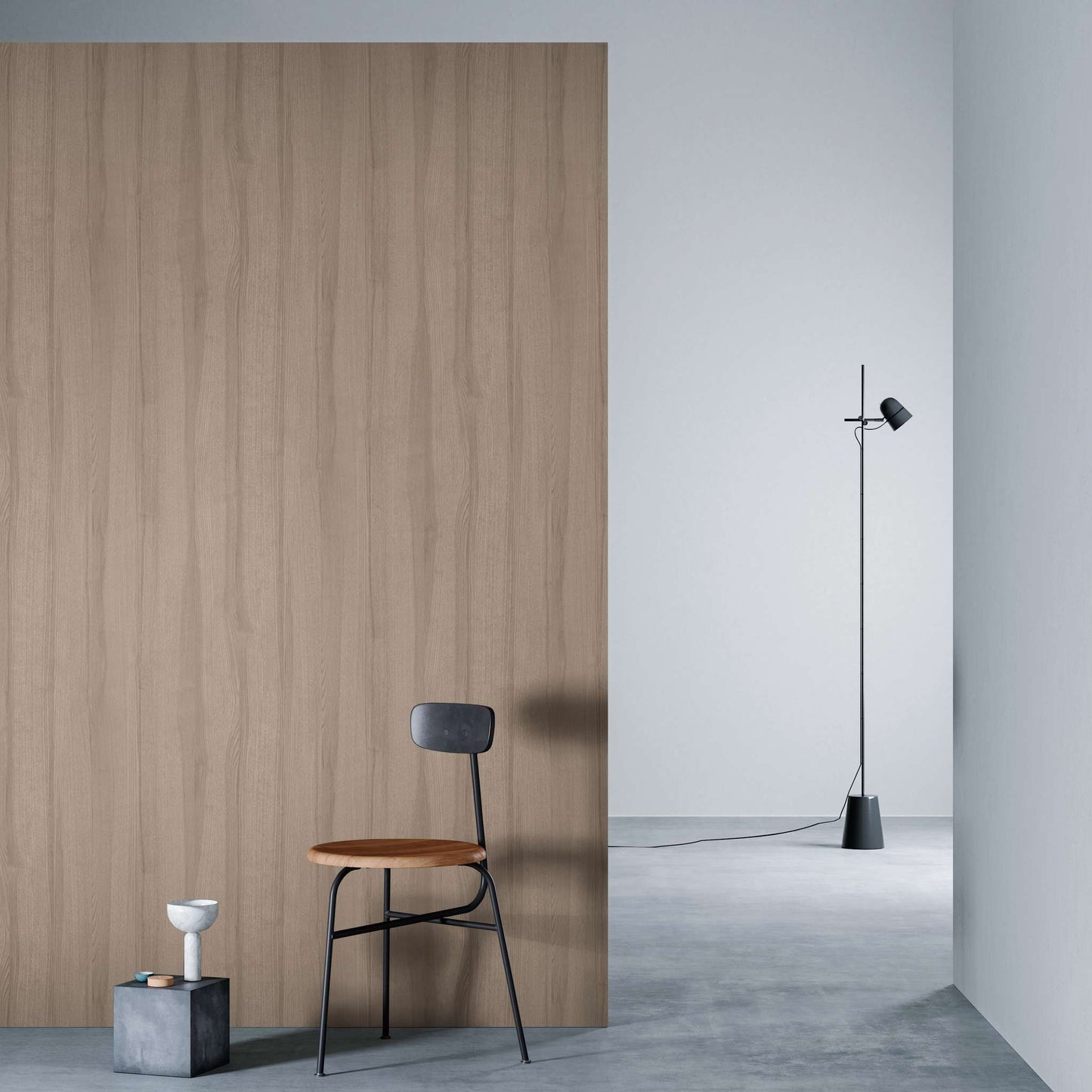 3M DI-NOC Wood Grain WG-2073 architectural film installed in room scene