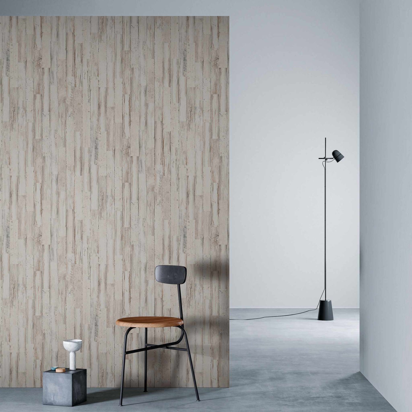 3M DI-NOC Wood Grain WG-2078 architectural film installed in room scene