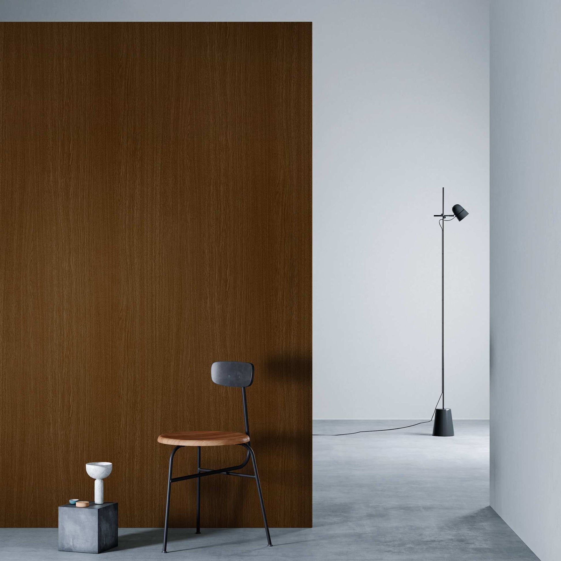 3M DI-NOC Wood Grain WG-695 architectural film installed in room scene