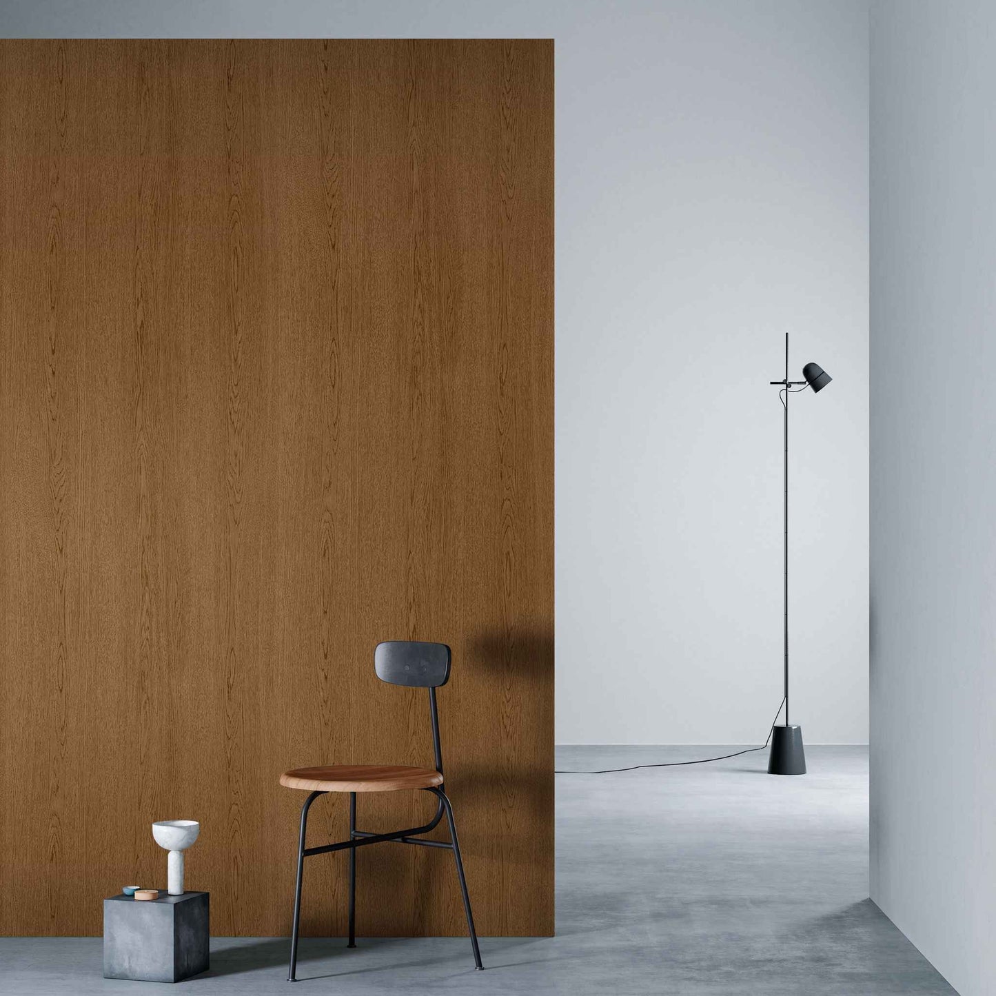 3M DI-NOC Wood Grain WG-697 architectural film installed in room scene