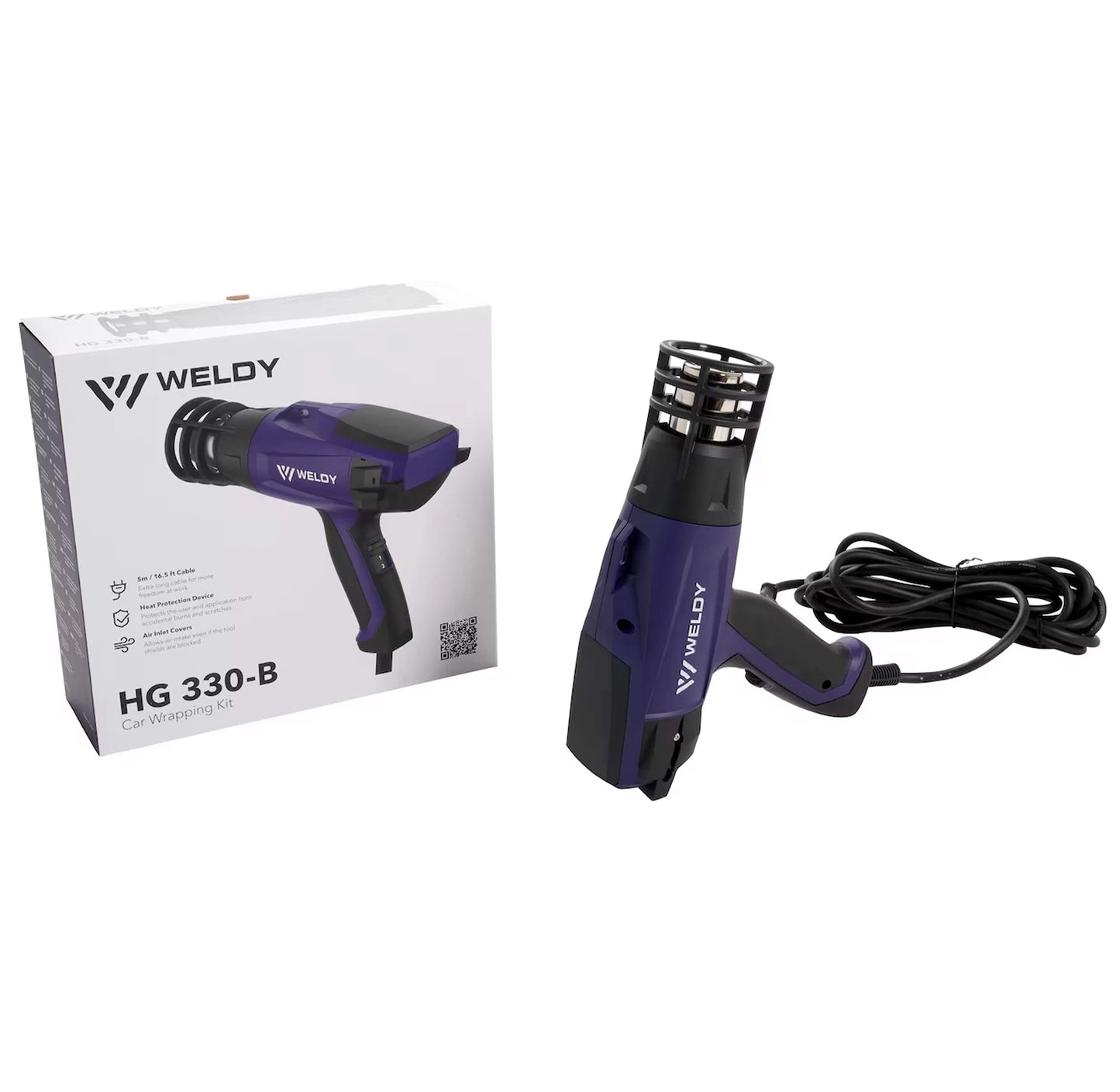 Weldy Heat Gun Car Wrap Kit - HG 330-B vinyl wrap heat gun - alternate angle