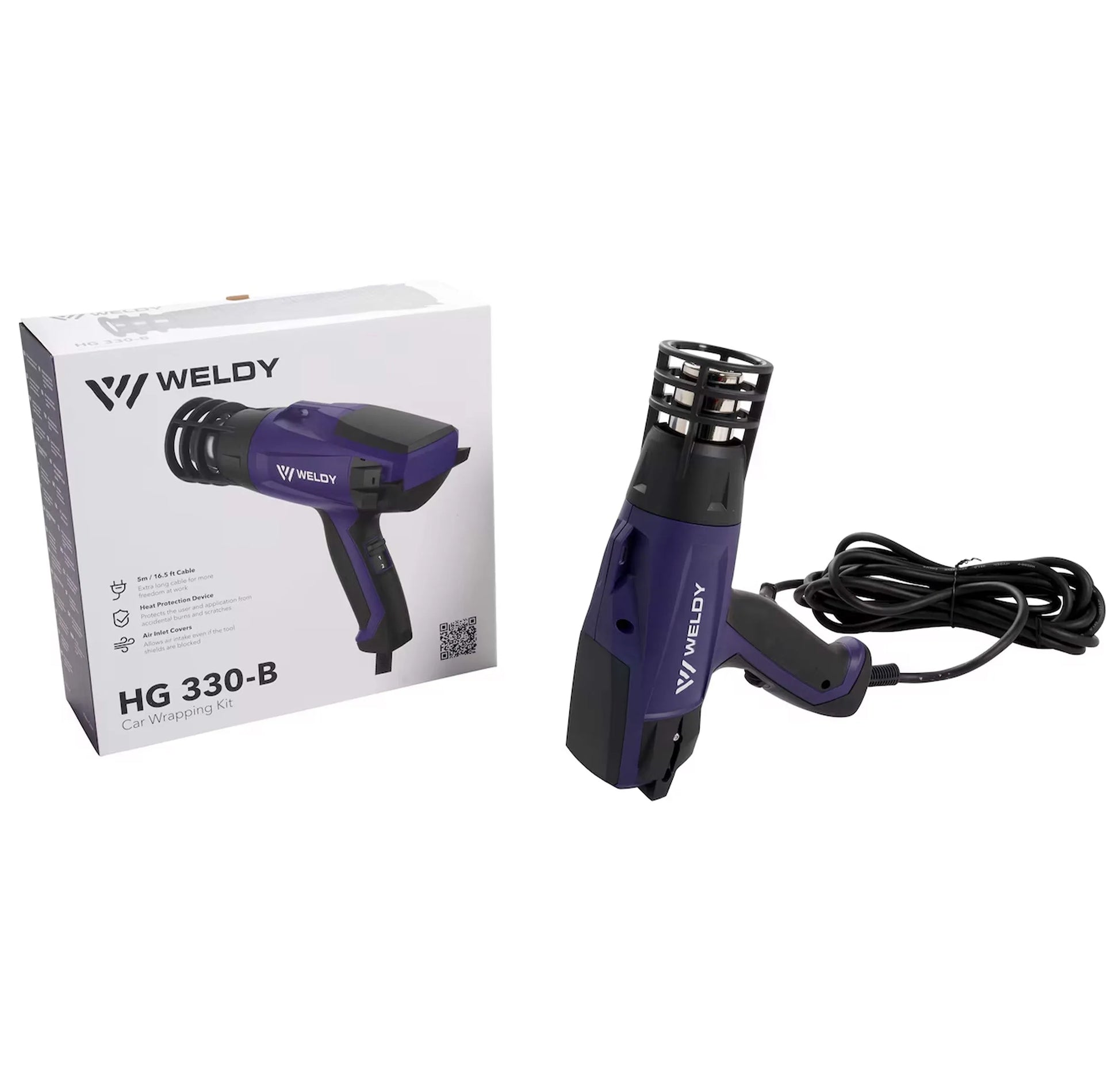 Weldy Heat Gun Car Wrap Kit - HG 330-B vinyl wrap heat gun - alternate angle