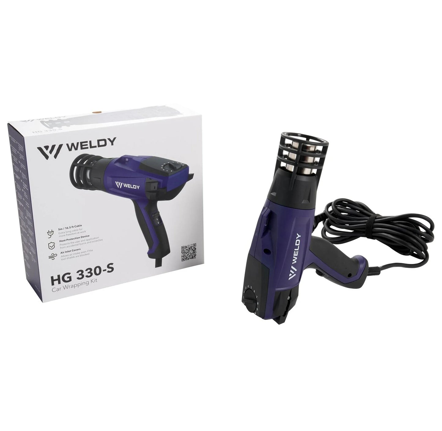 Weldy Heat Gun Car Wrap Kit - HG 330-S vinyl wrap heat gun - product in use
