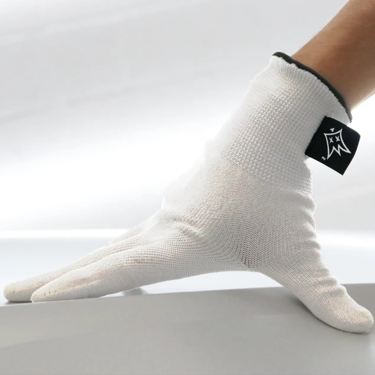 Off-Wrap Silk Touch  - Vinyl Wrap Gloves vinyl wrap glove - alternate angle
